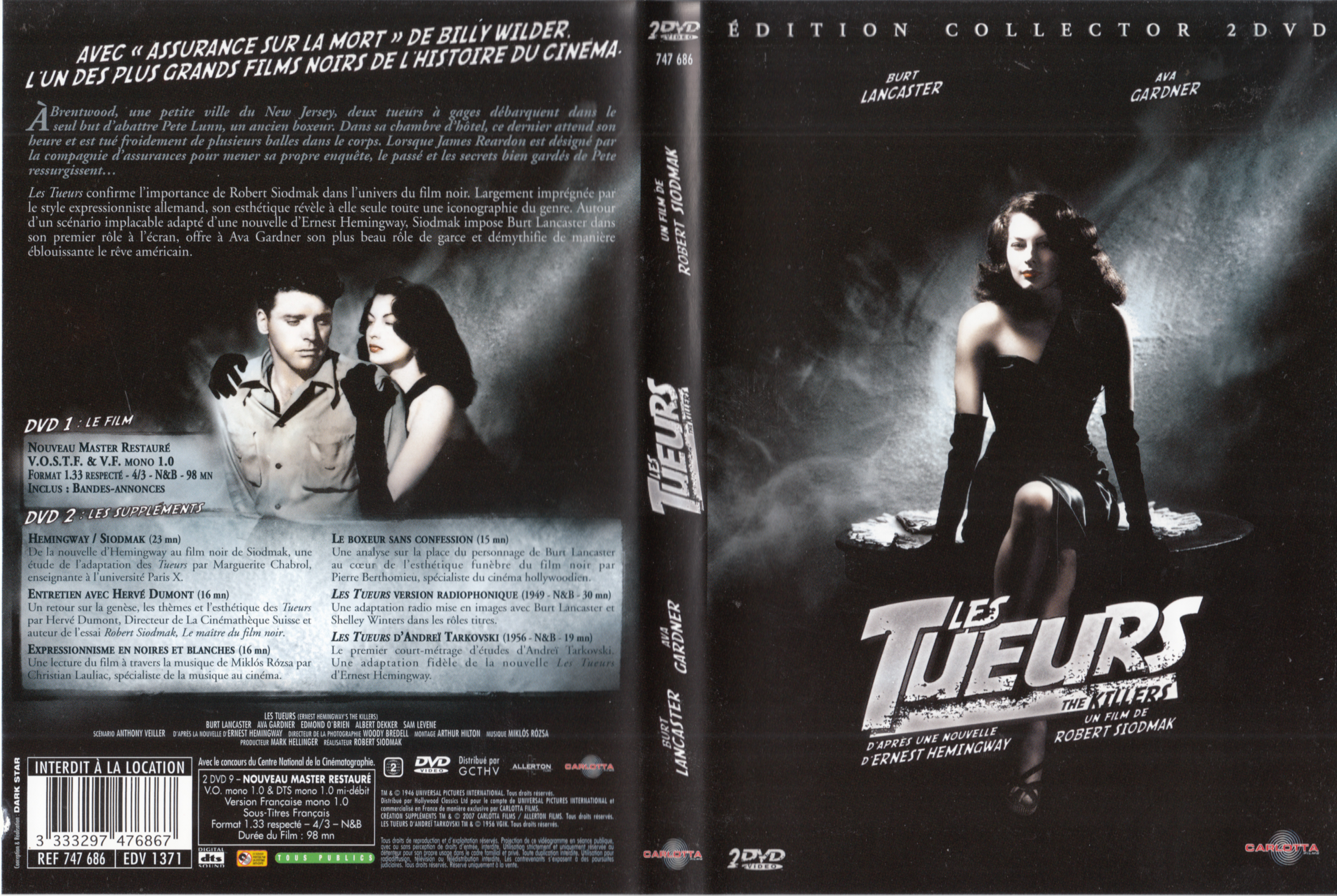 Jaquette DVD Les Tueurs v2