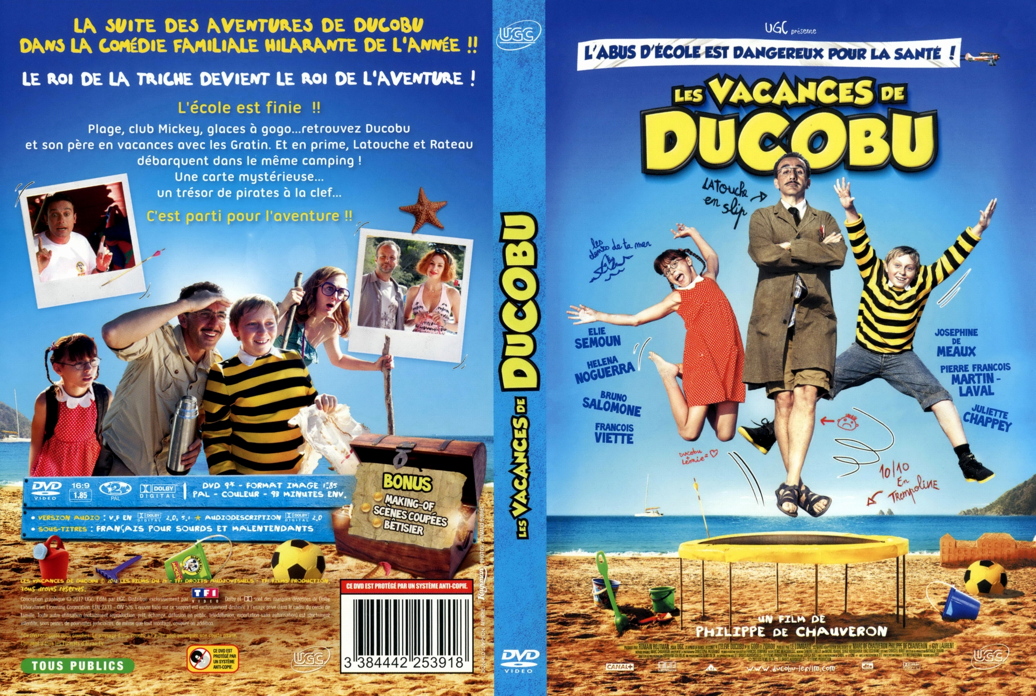 Jaquette DVD Les Vacances de Ducobu