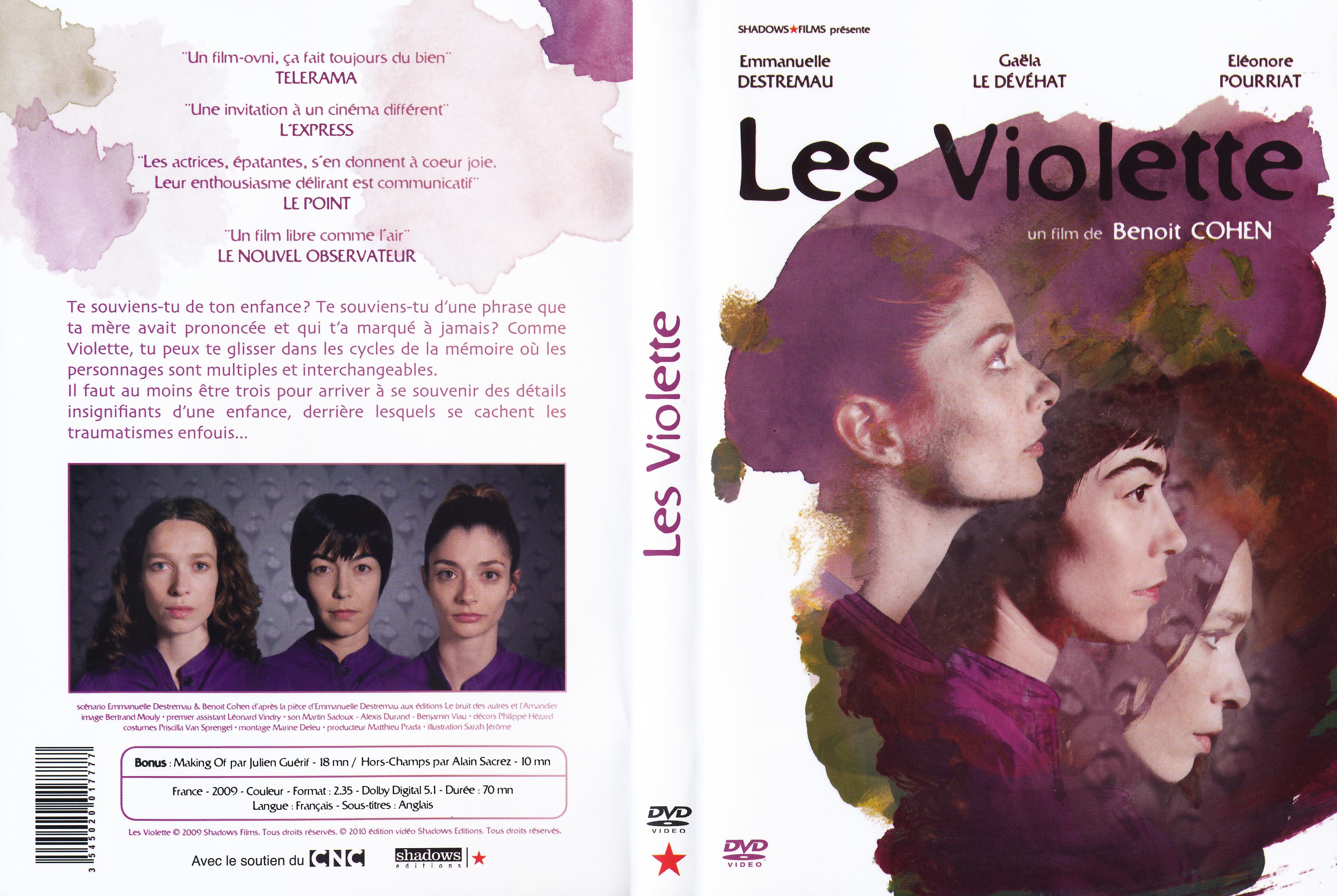 Jaquette DVD Les Violette