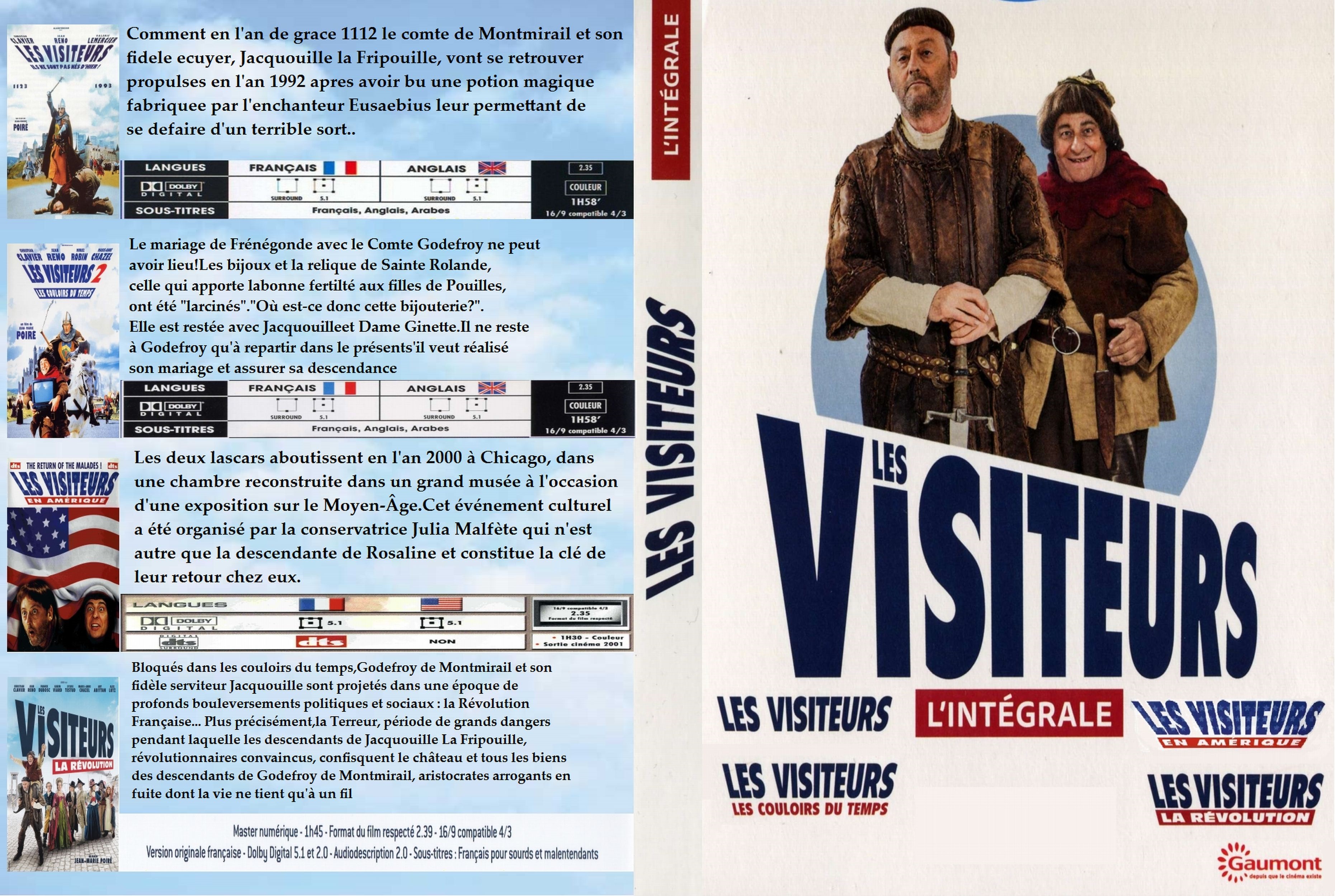 Jaquette DVD Les Visiteurs (L