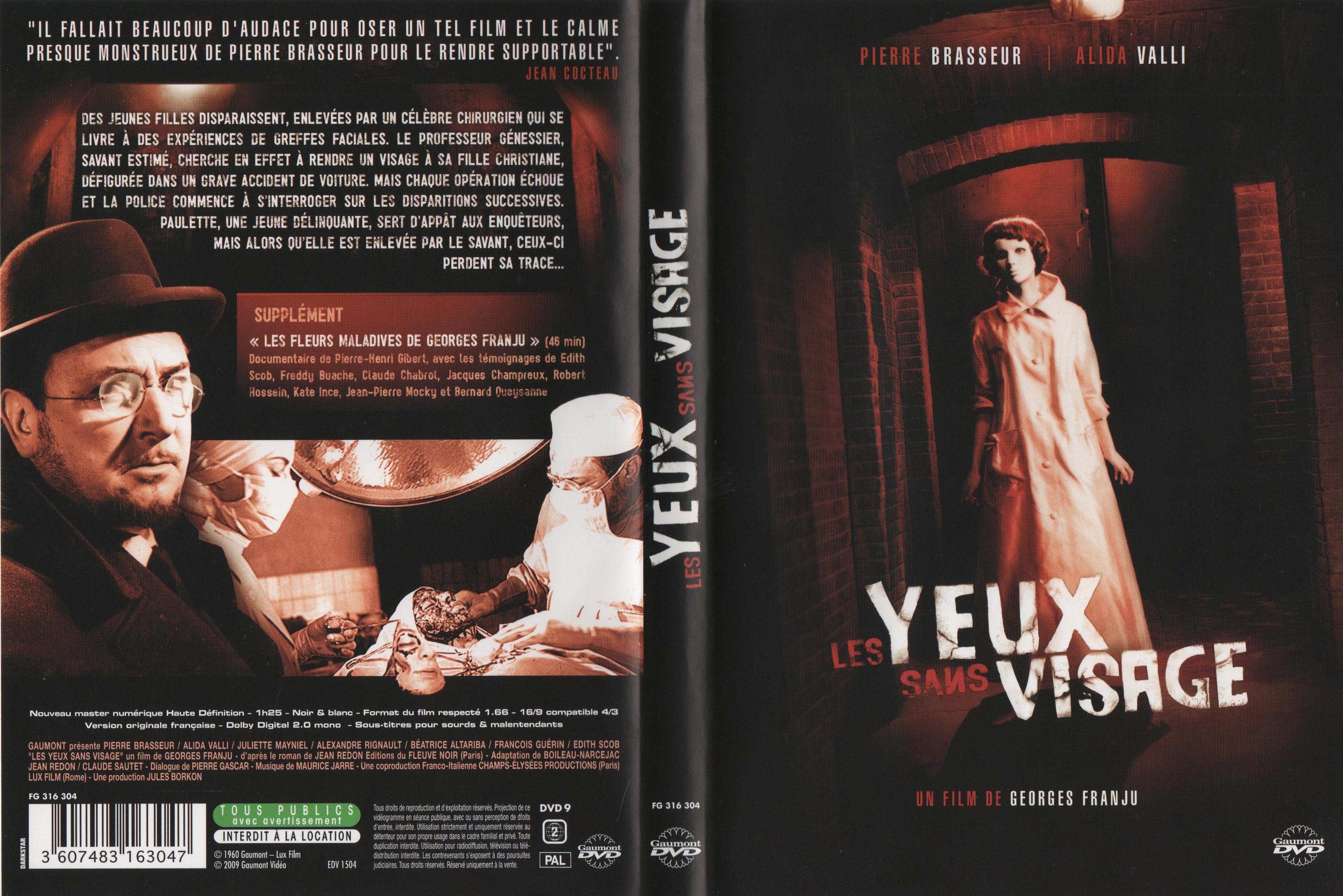 Jaquette DVD Les Yeux sans visage v2