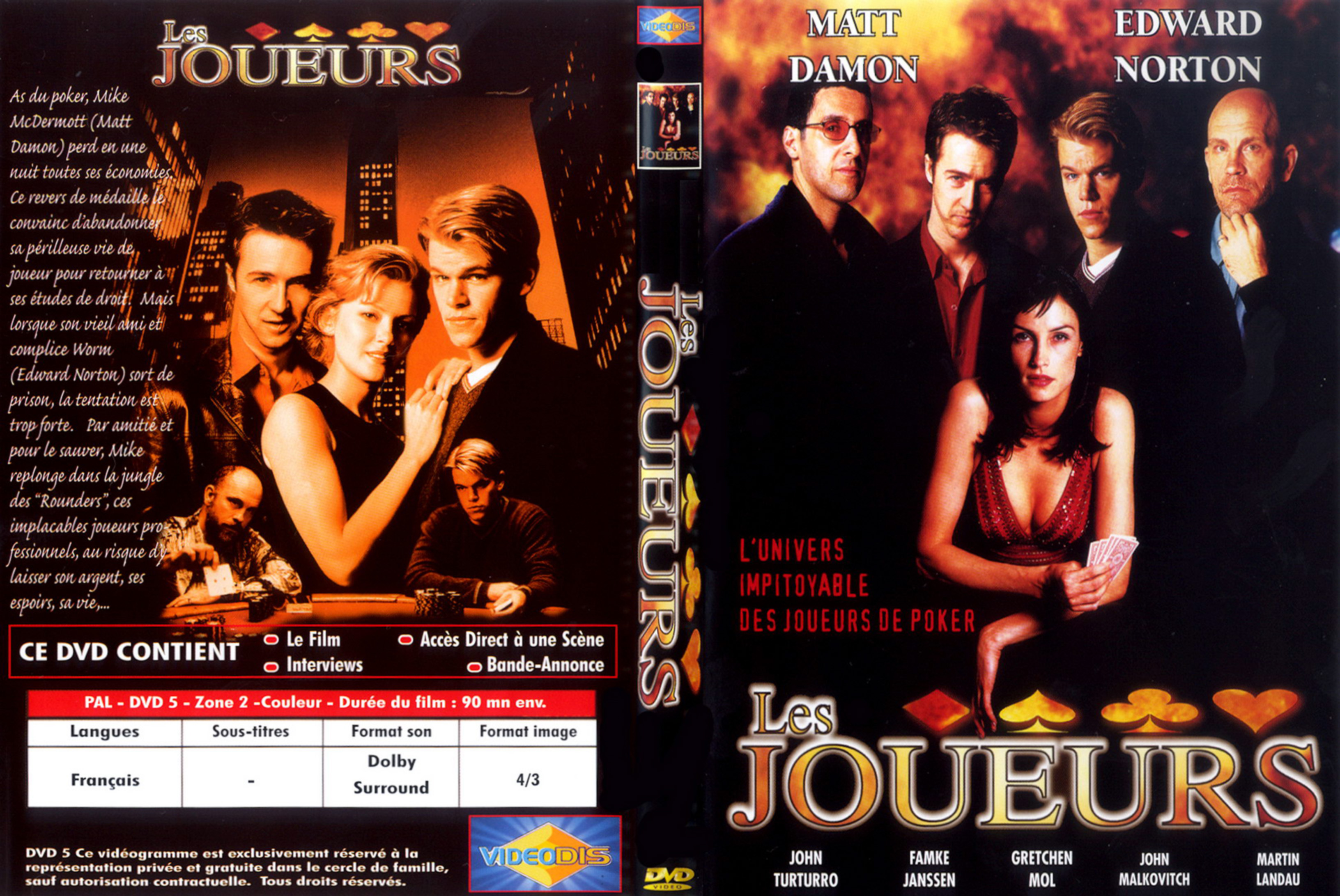 Jaquette DVD Les  joueurs