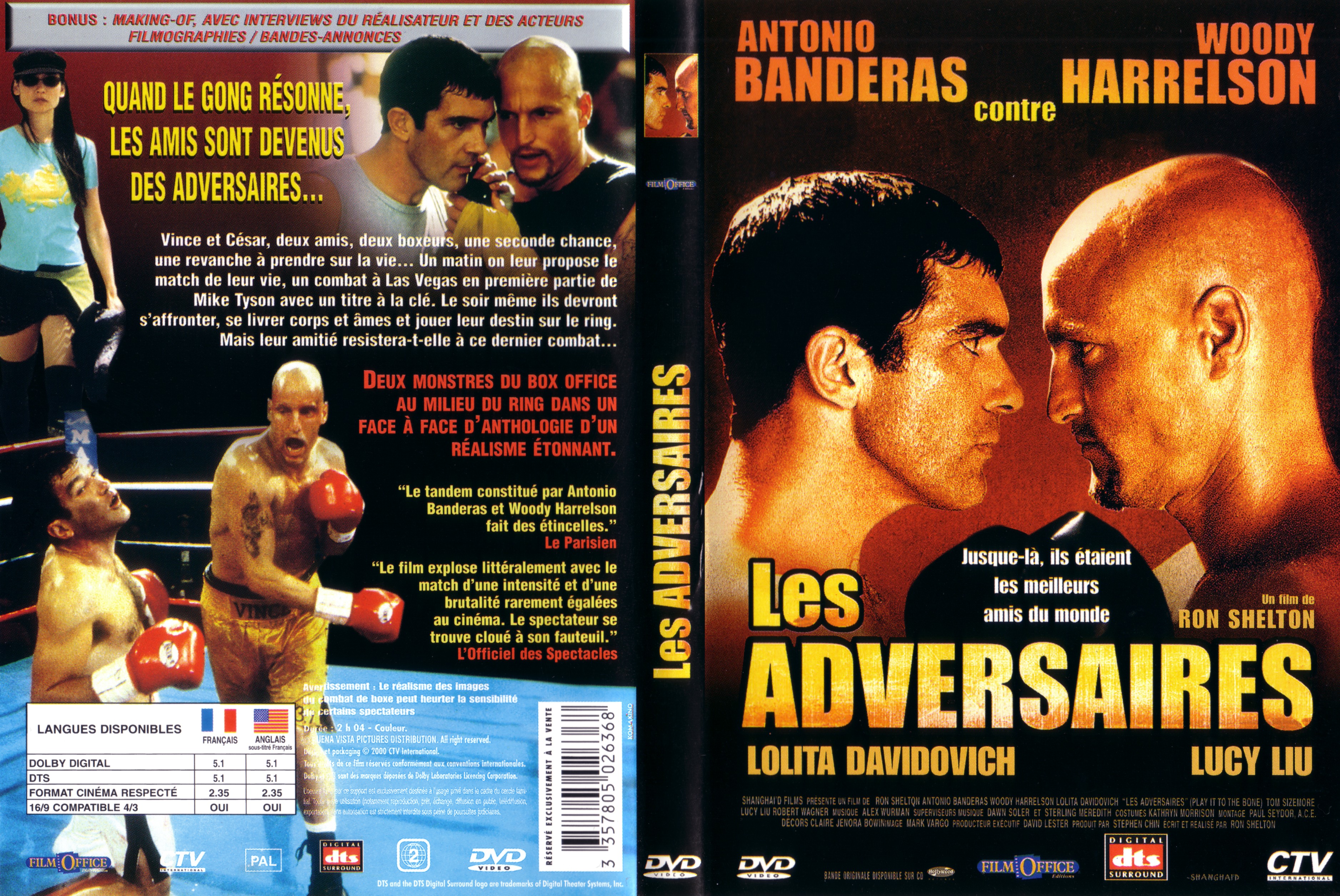 Jaquette DVD Les adversaires v2