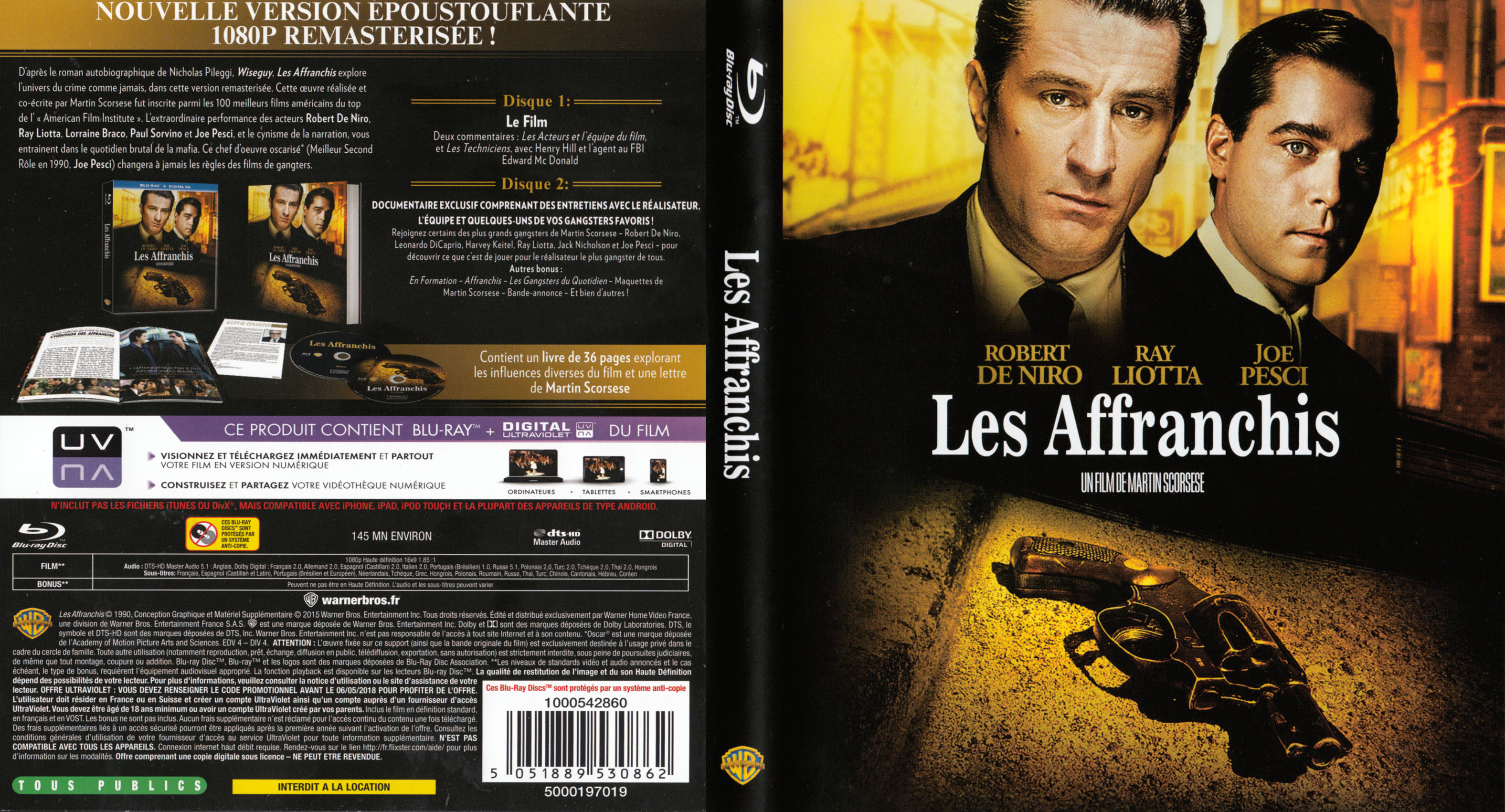 Jaquette DVD Les affranchis (BLU-RAY) v2