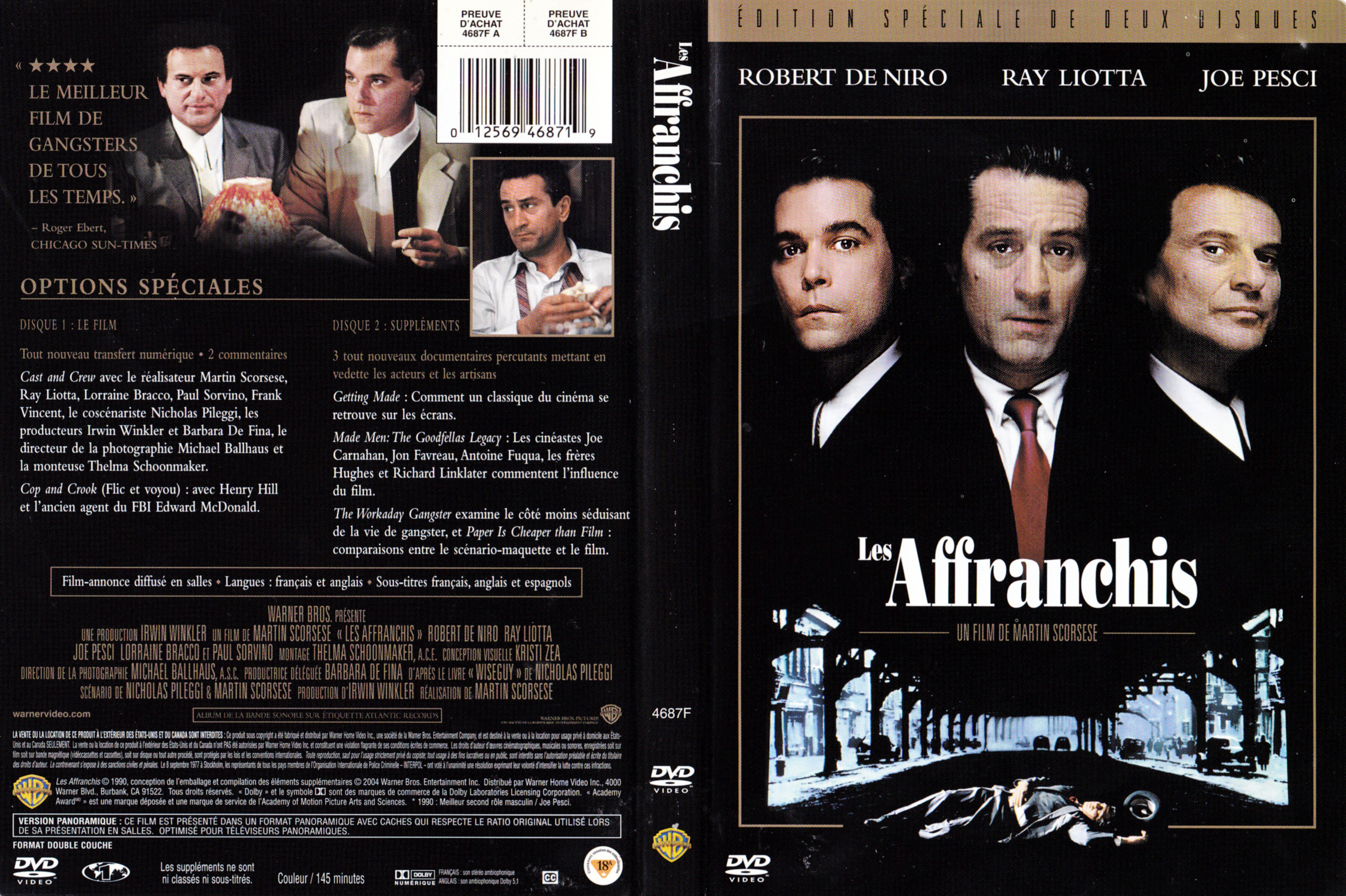 Jaquette DVD Les affranchis (Canadienne)