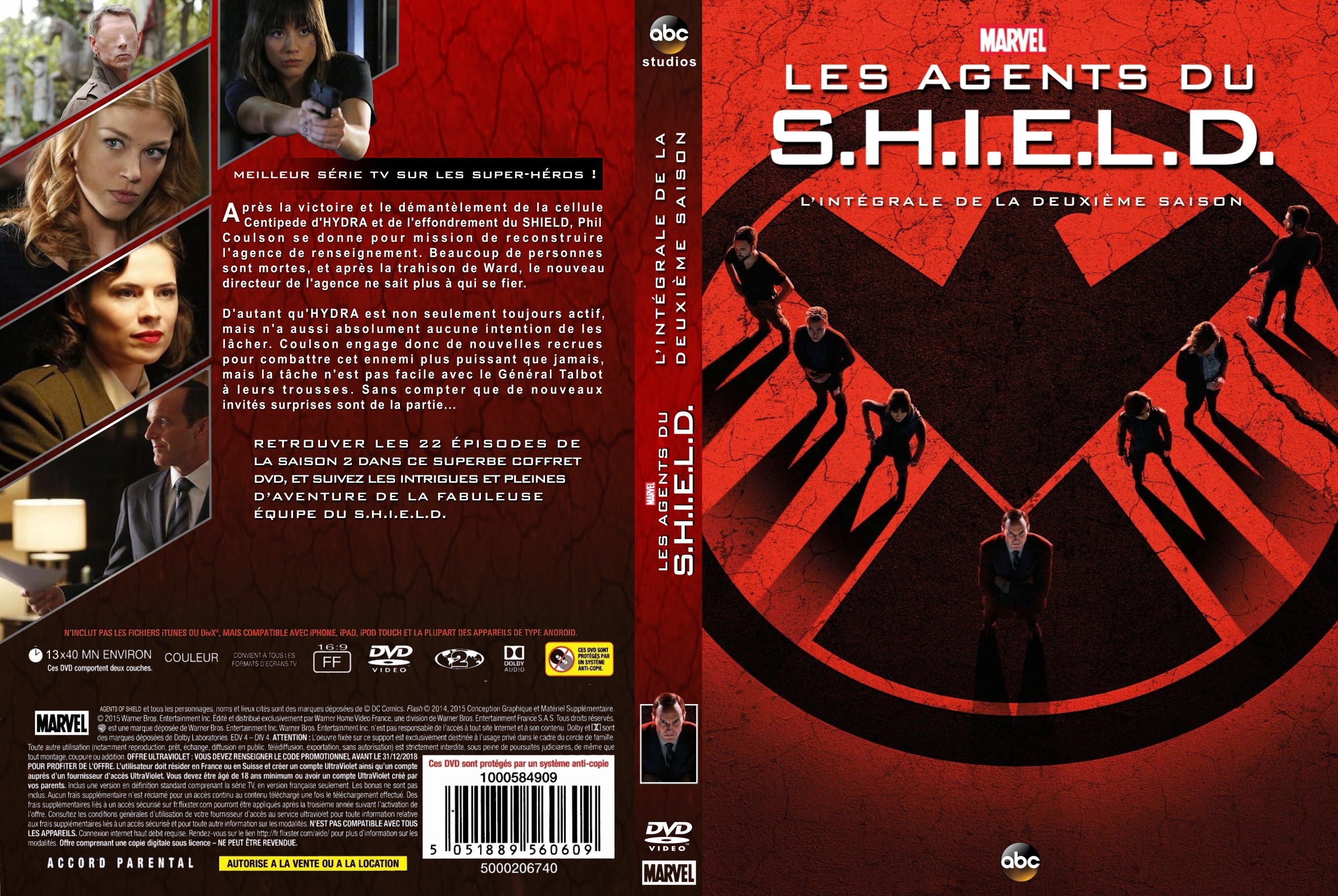 Jaquette DVD Les agents du SHIELD saison 2 custom v2