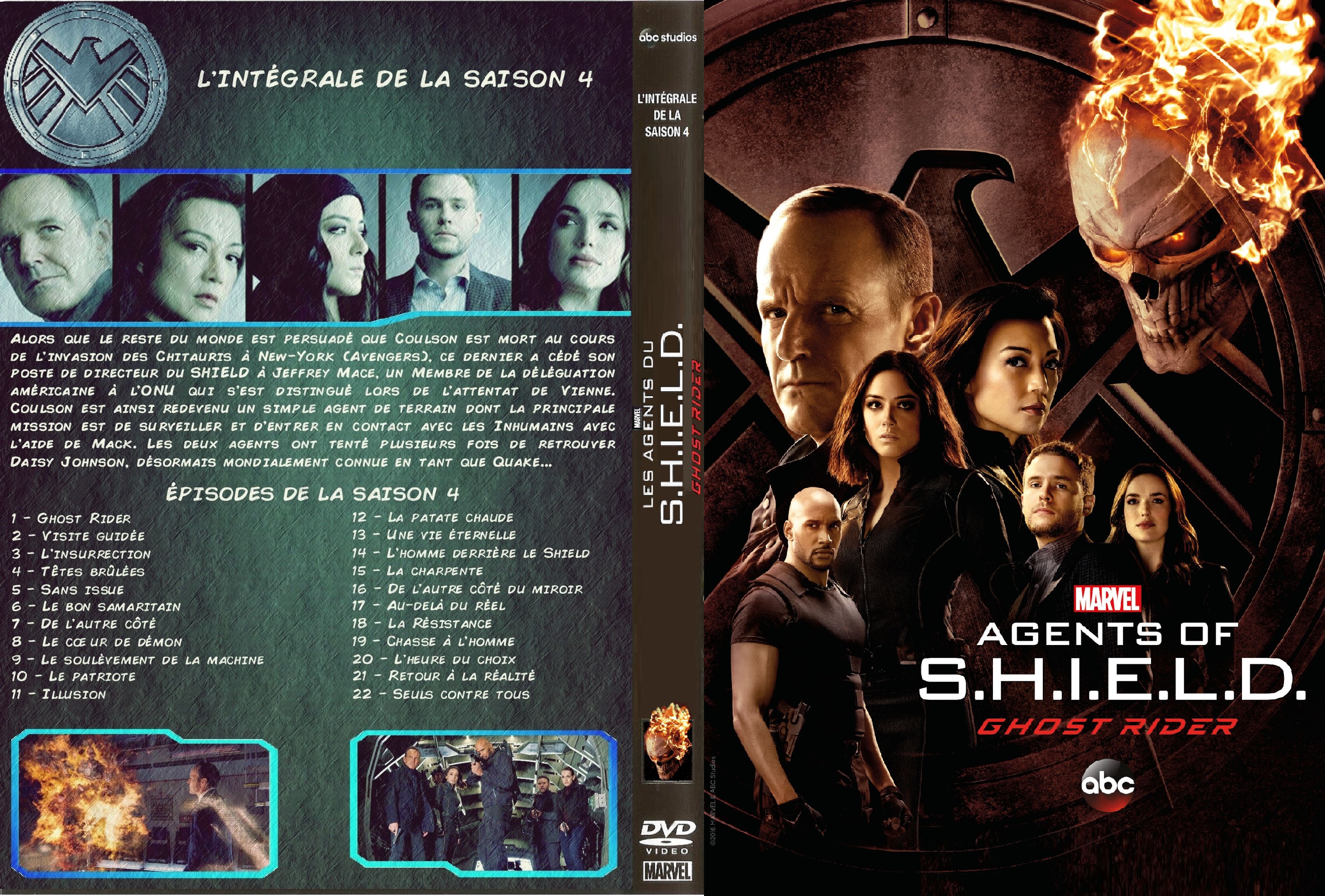 Jaquette DVD Les agents du SHIELD saison 4 custom