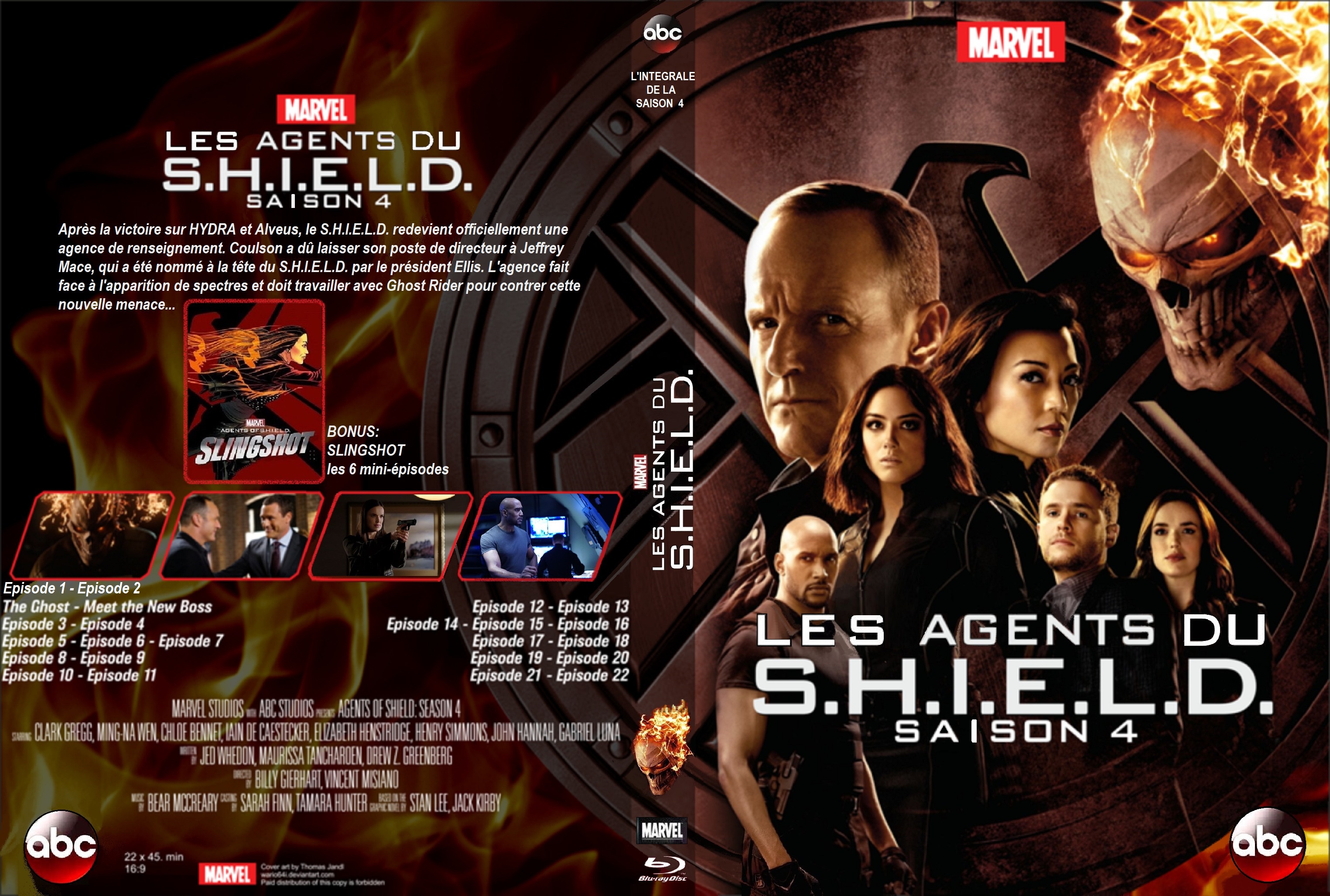 Jaquette DVD Les agents du SHIELD saison 4 custom v2