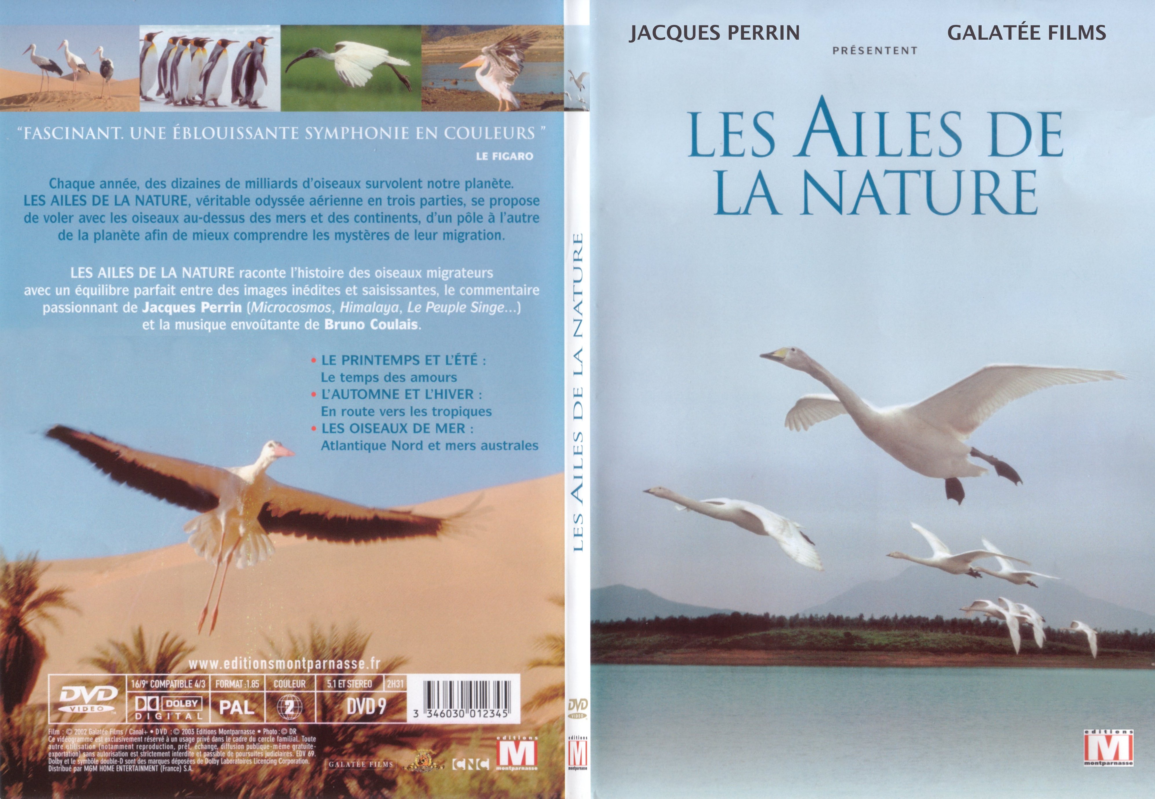 Jaquette DVD Les ailes de la nature - SLIM