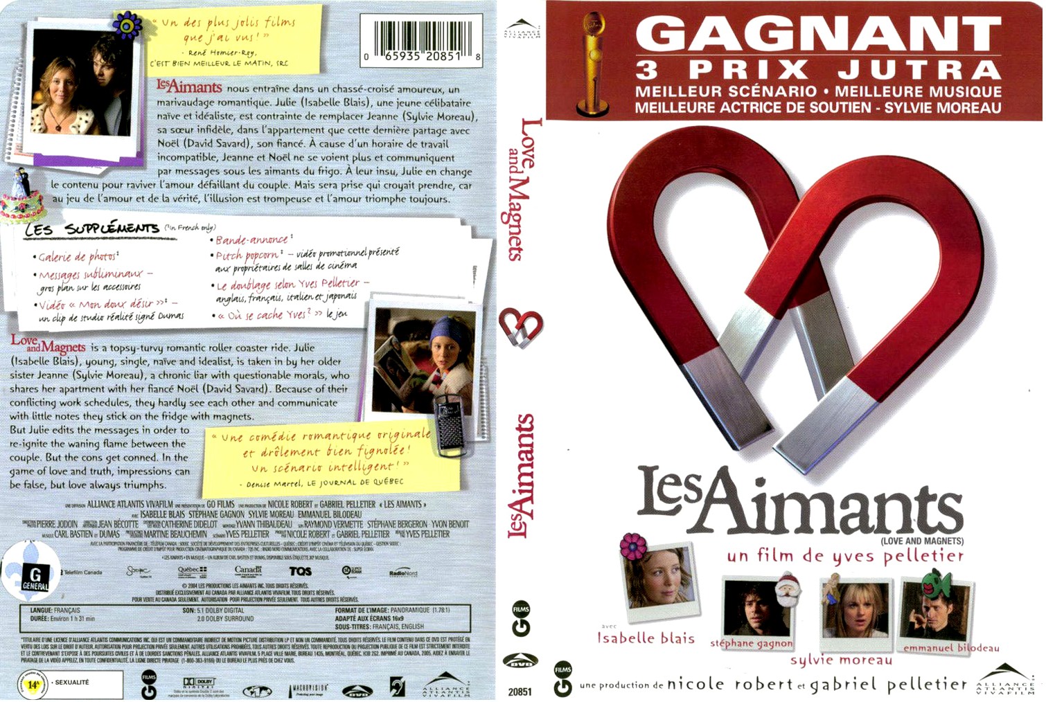 Jaquette DVD Les aimants