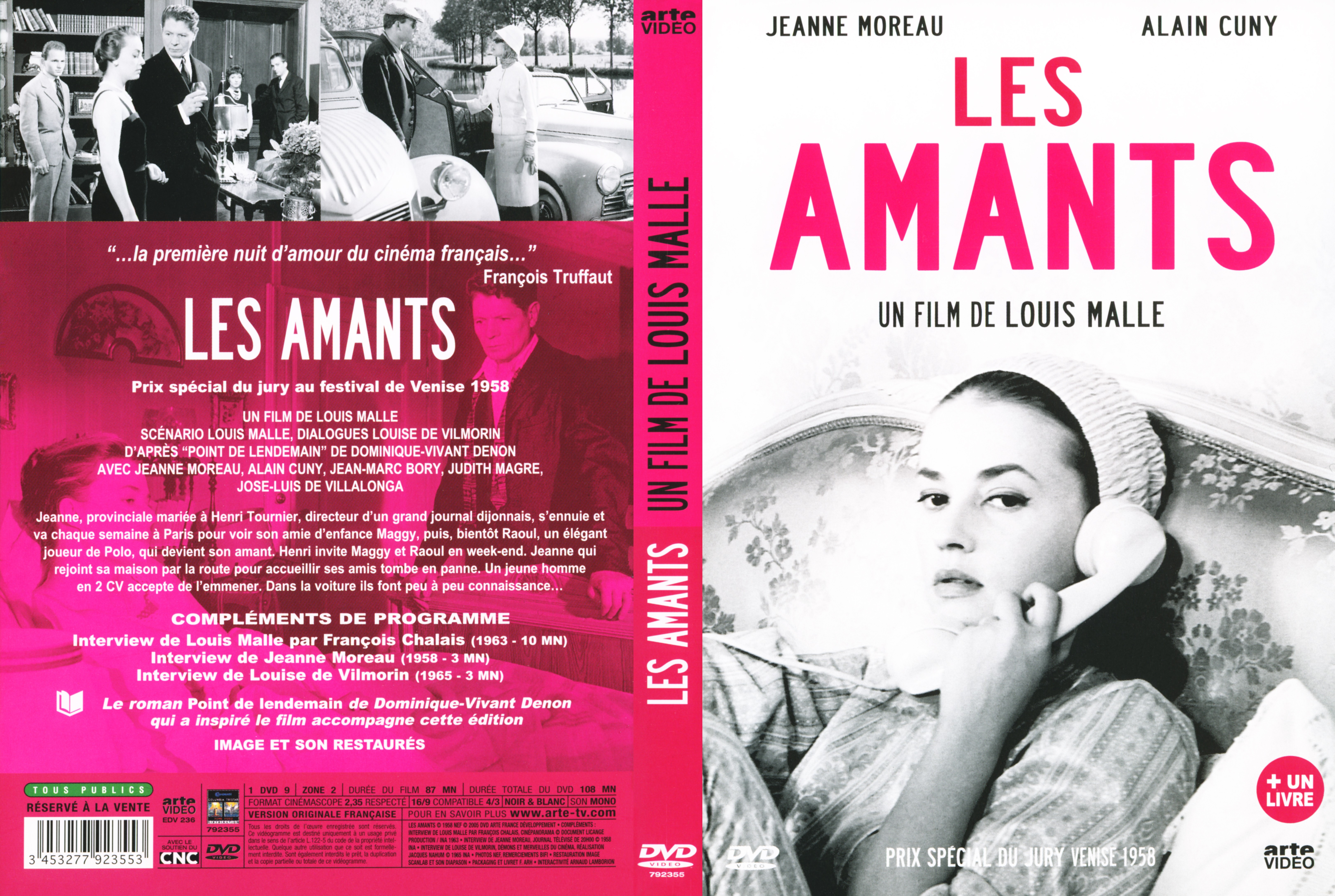 Jaquette DVD Les amants