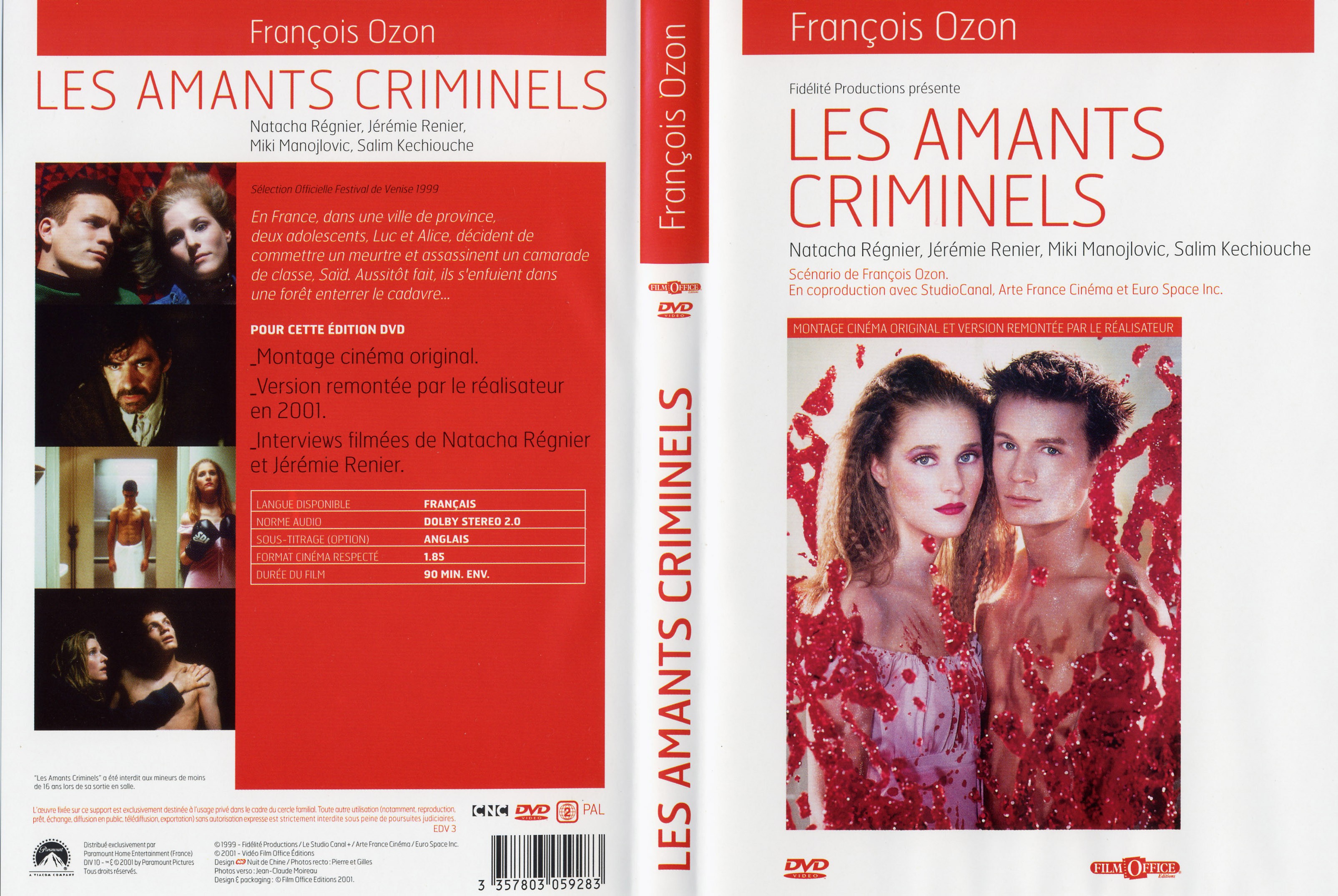 Jaquette DVD Les amants criminels
