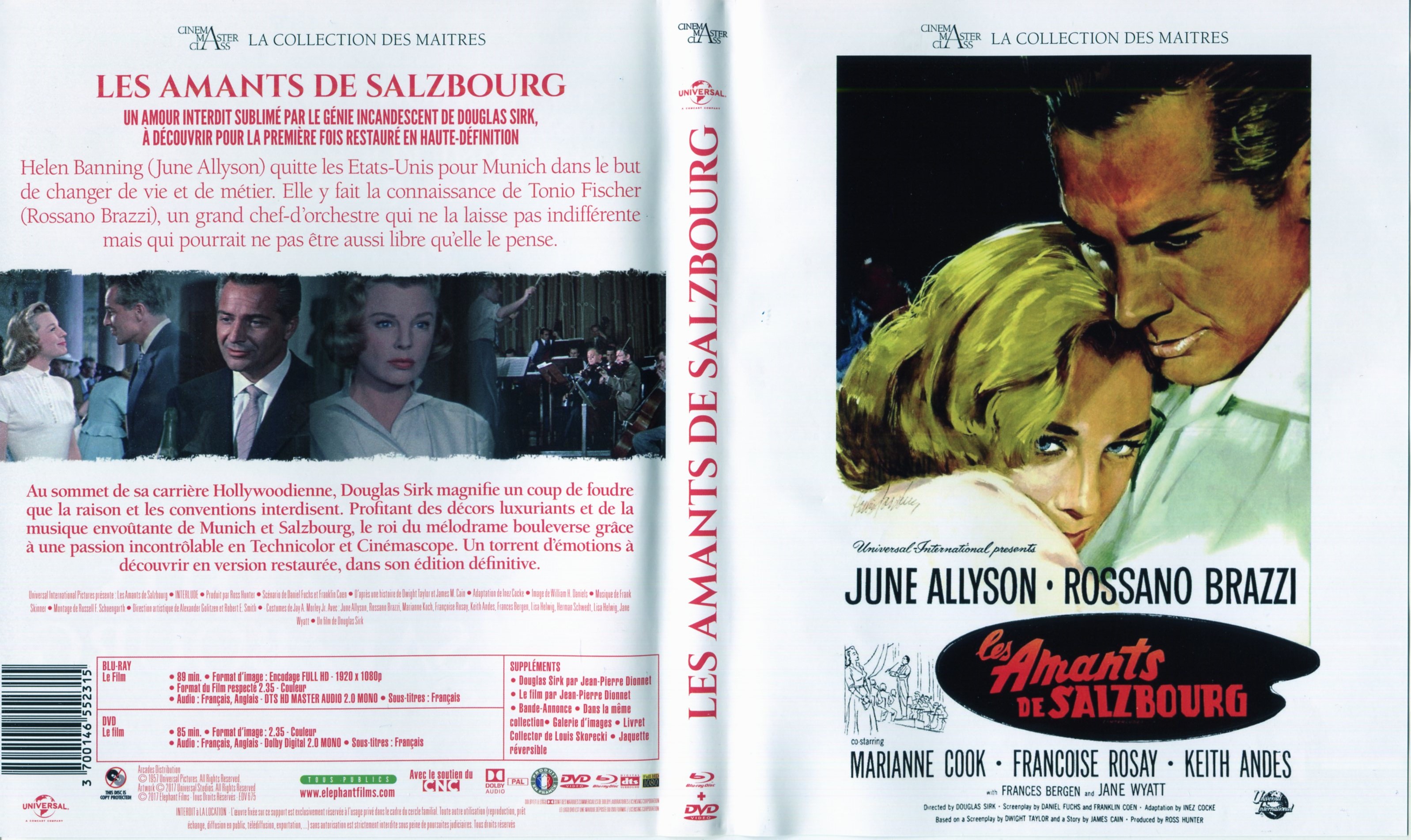 Jaquette DVD Les amants de Salzbour (BLU-RAY) v2