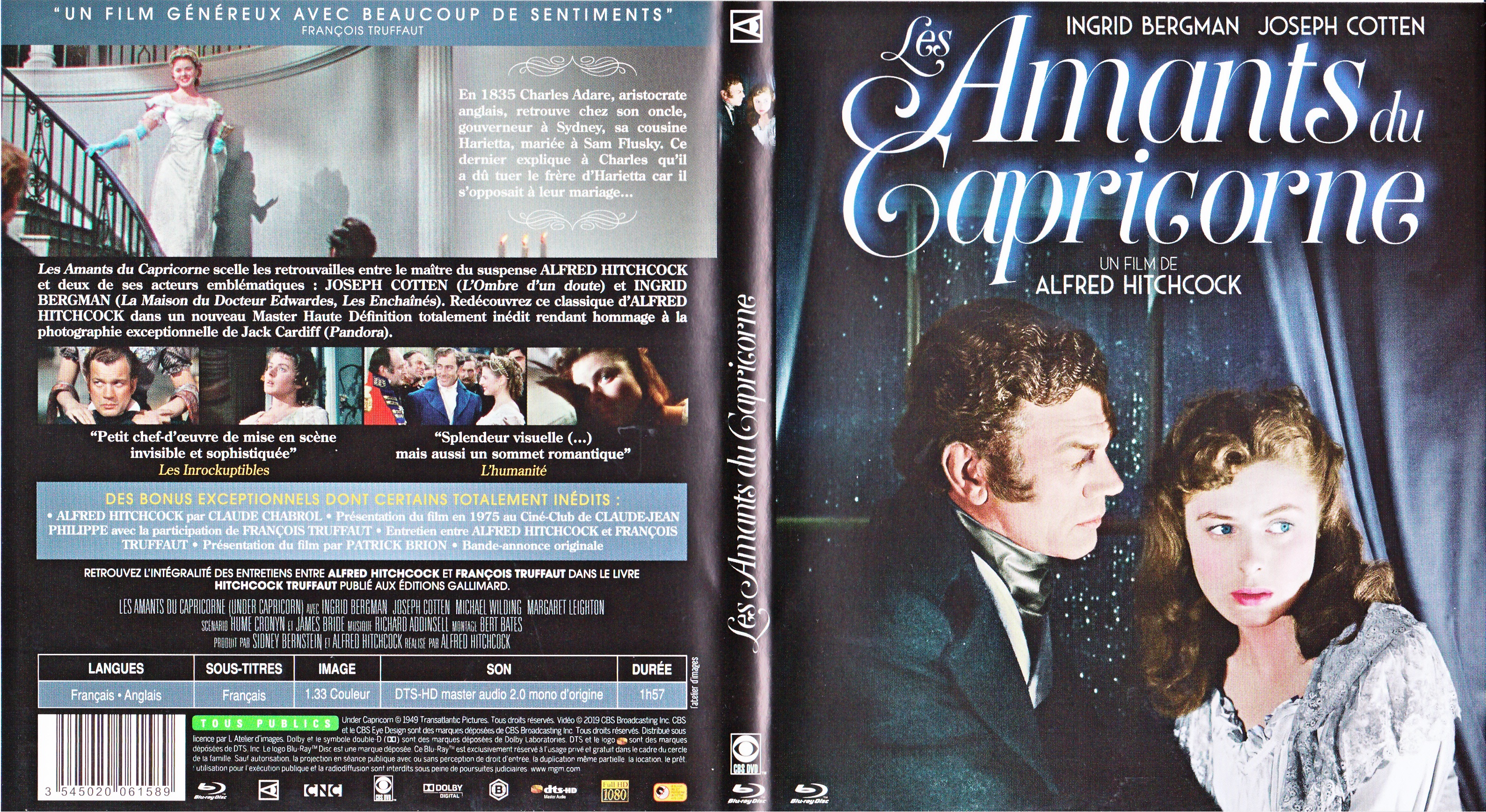 Jaquette DVD Les amants du Capricorne (BLU-RAY)