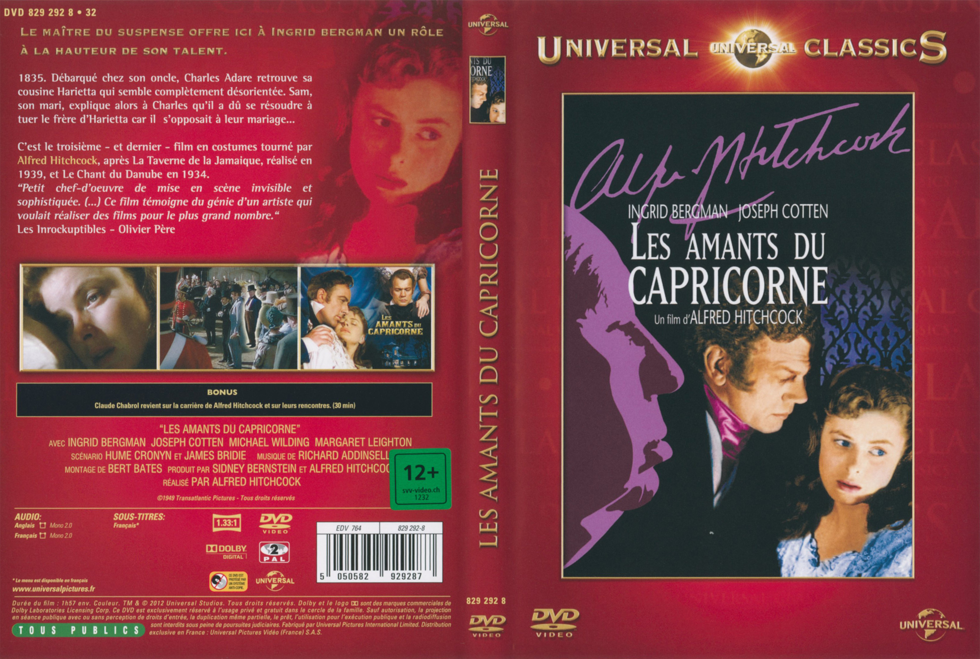 Jaquette DVD Les amants du capricone