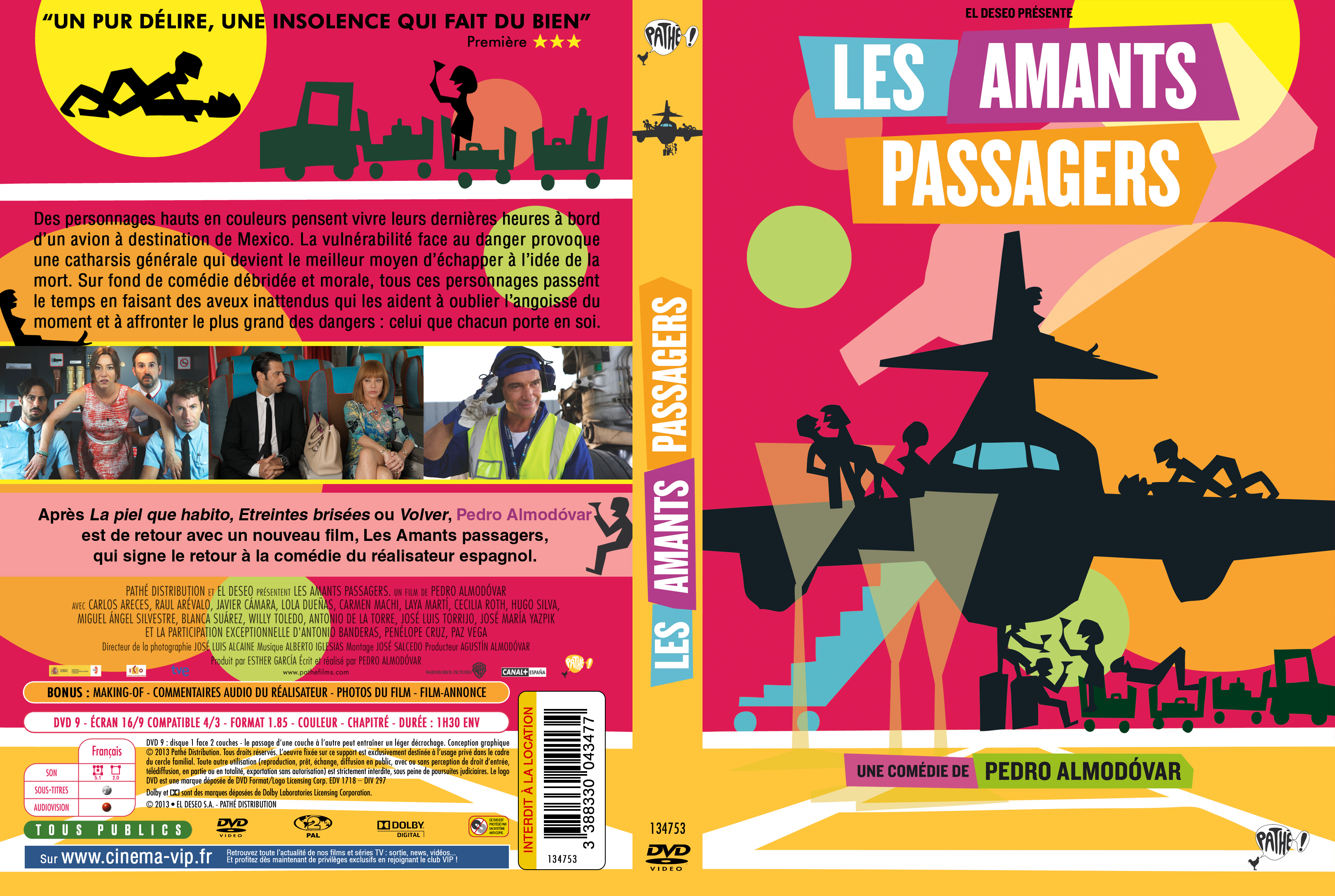 Jaquette DVD Les amants passagers custom