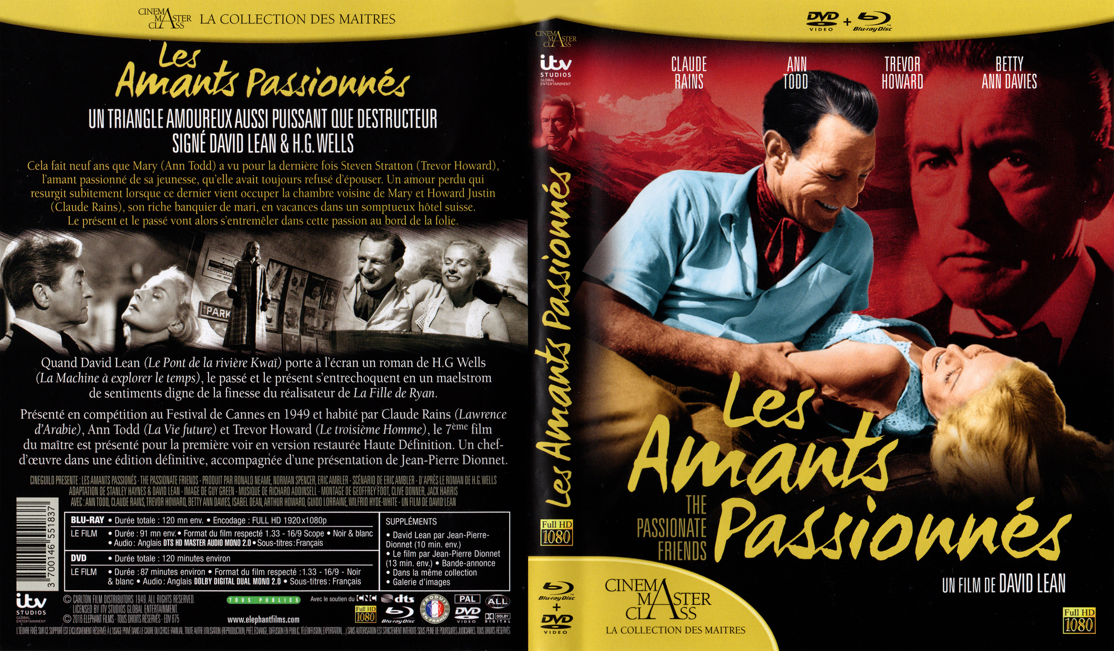 Jaquette DVD Les amants passionns (BLU-RAY)