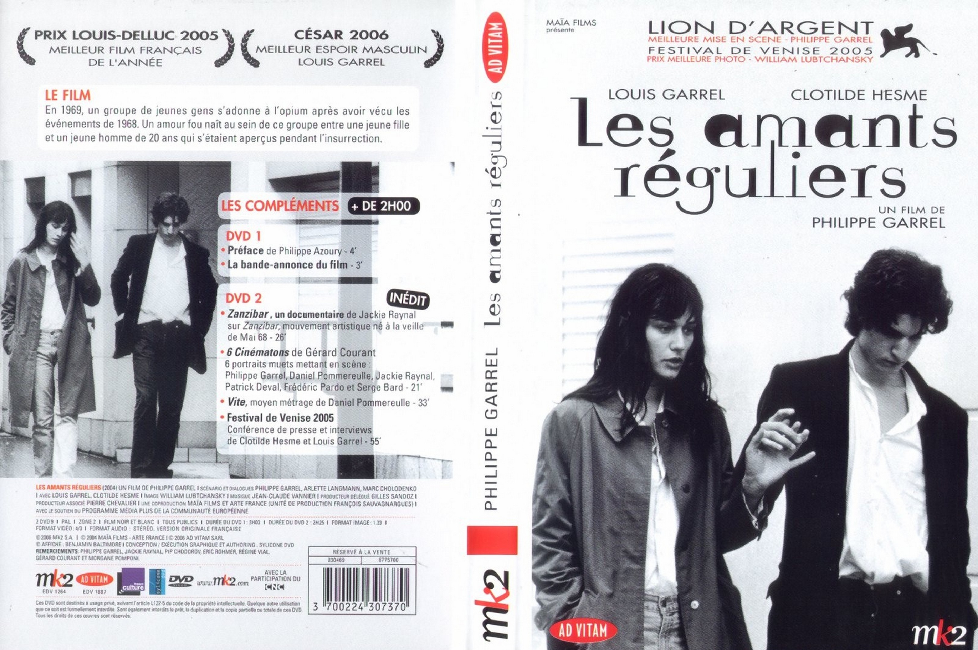 Jaquette DVD Les amants rguliers
