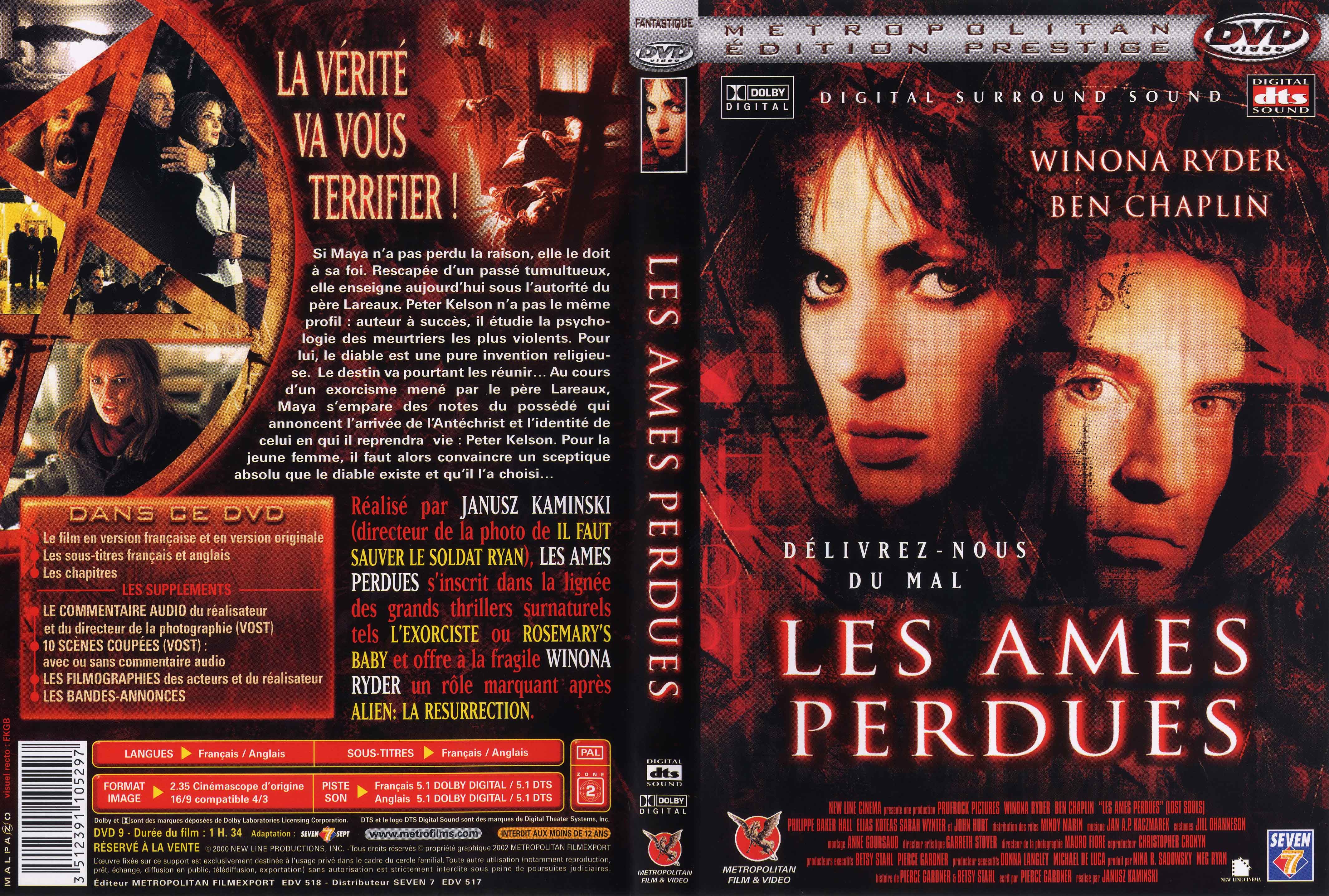 Jaquette DVD Les ames perdues