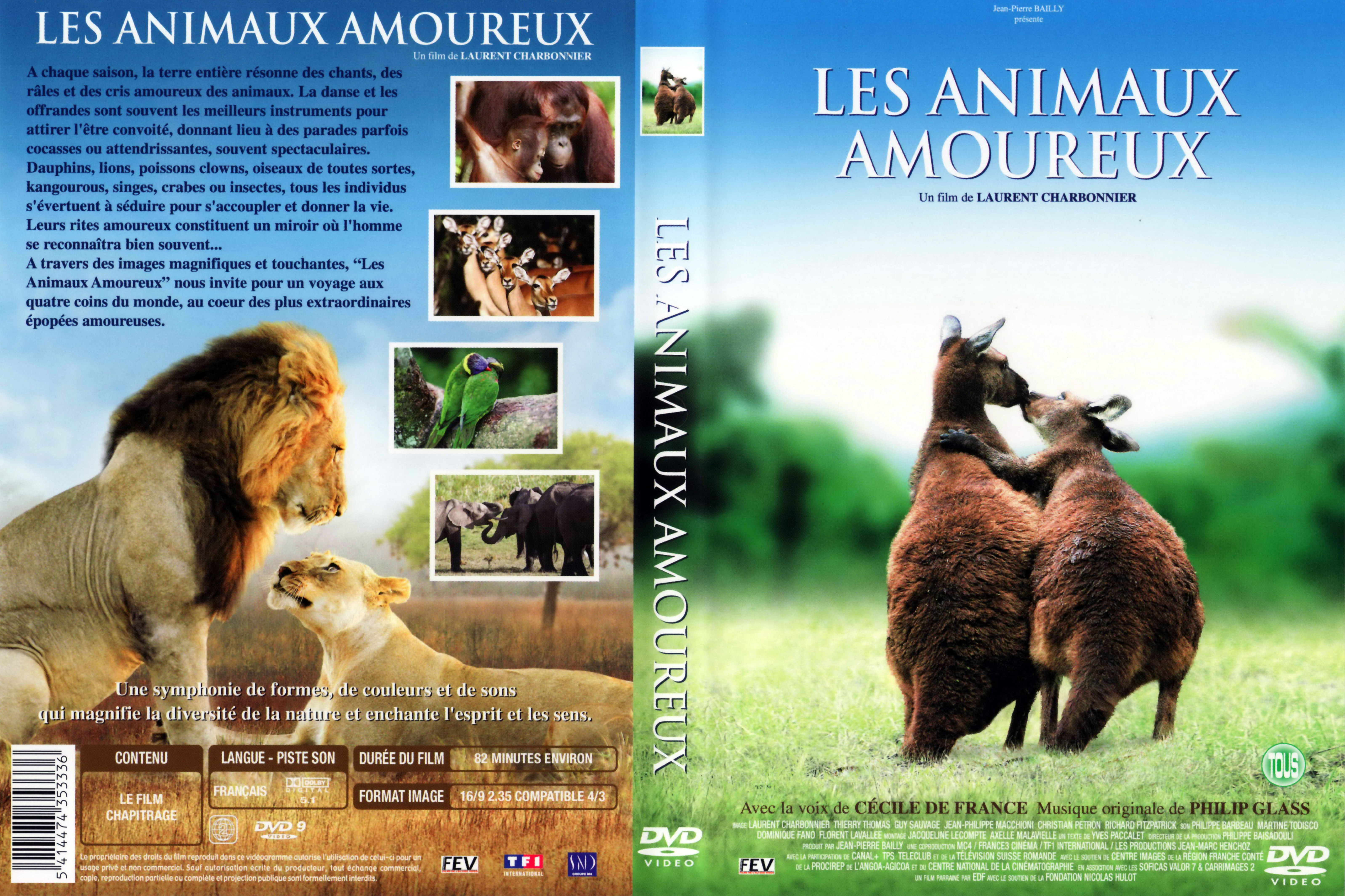 Jaquette DVD Les animaux amoureux