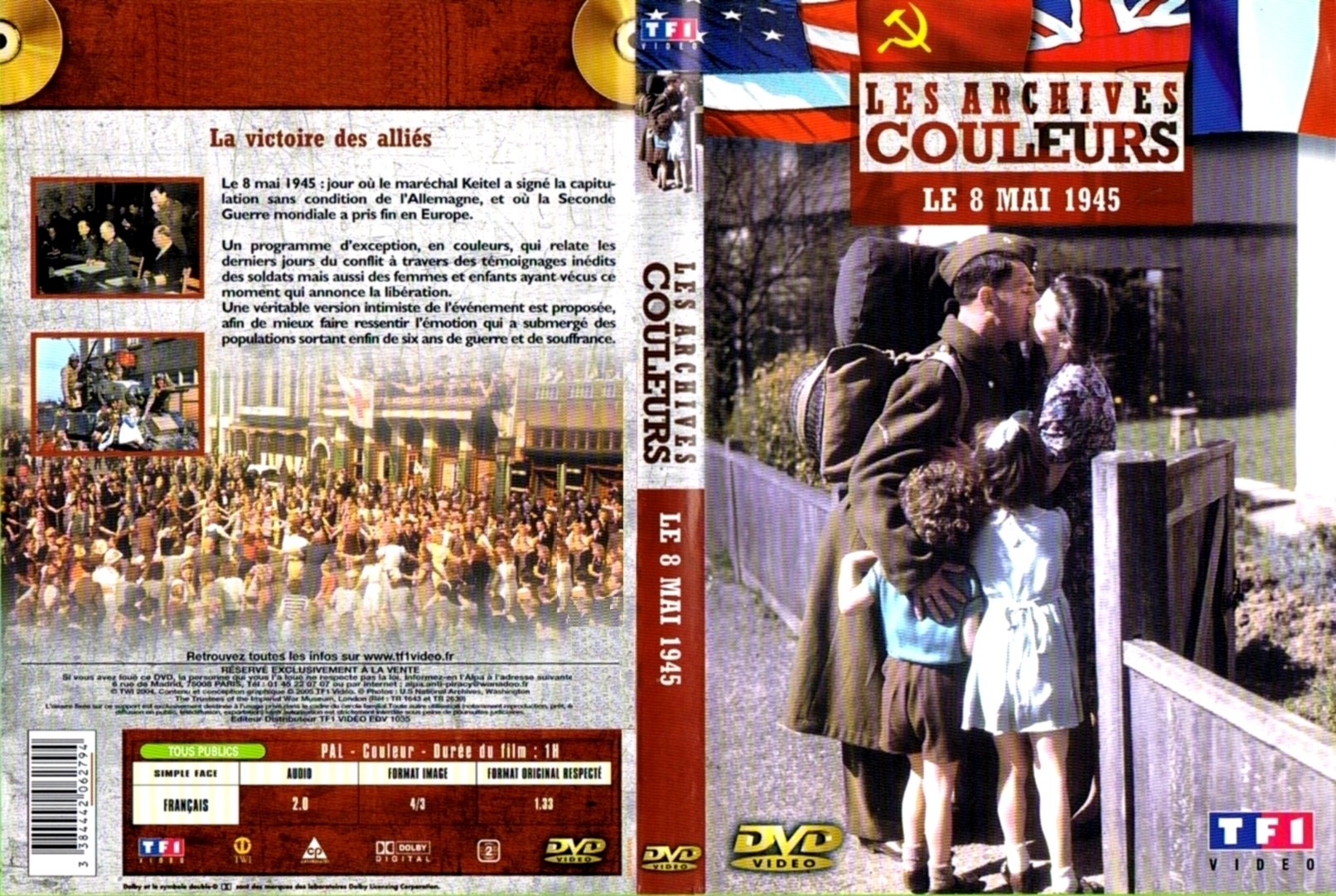 Jaquette DVD Les archives couleurs - Le 8 mai 1945