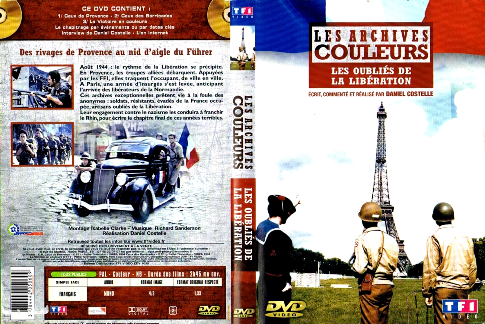 Jaquette DVD Les archives couleurs - Les oublis de la libration