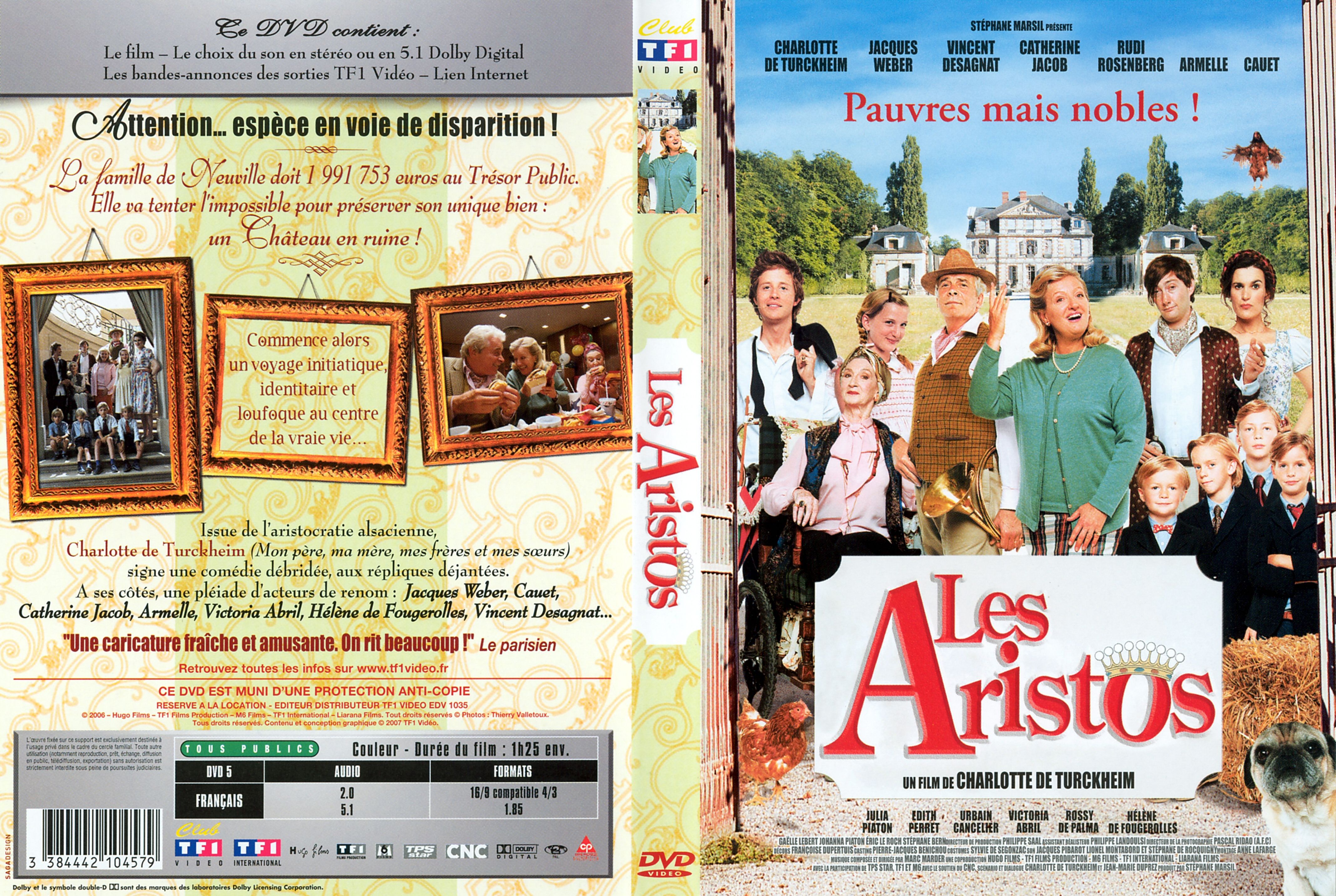 Jaquette DVD Les aristos