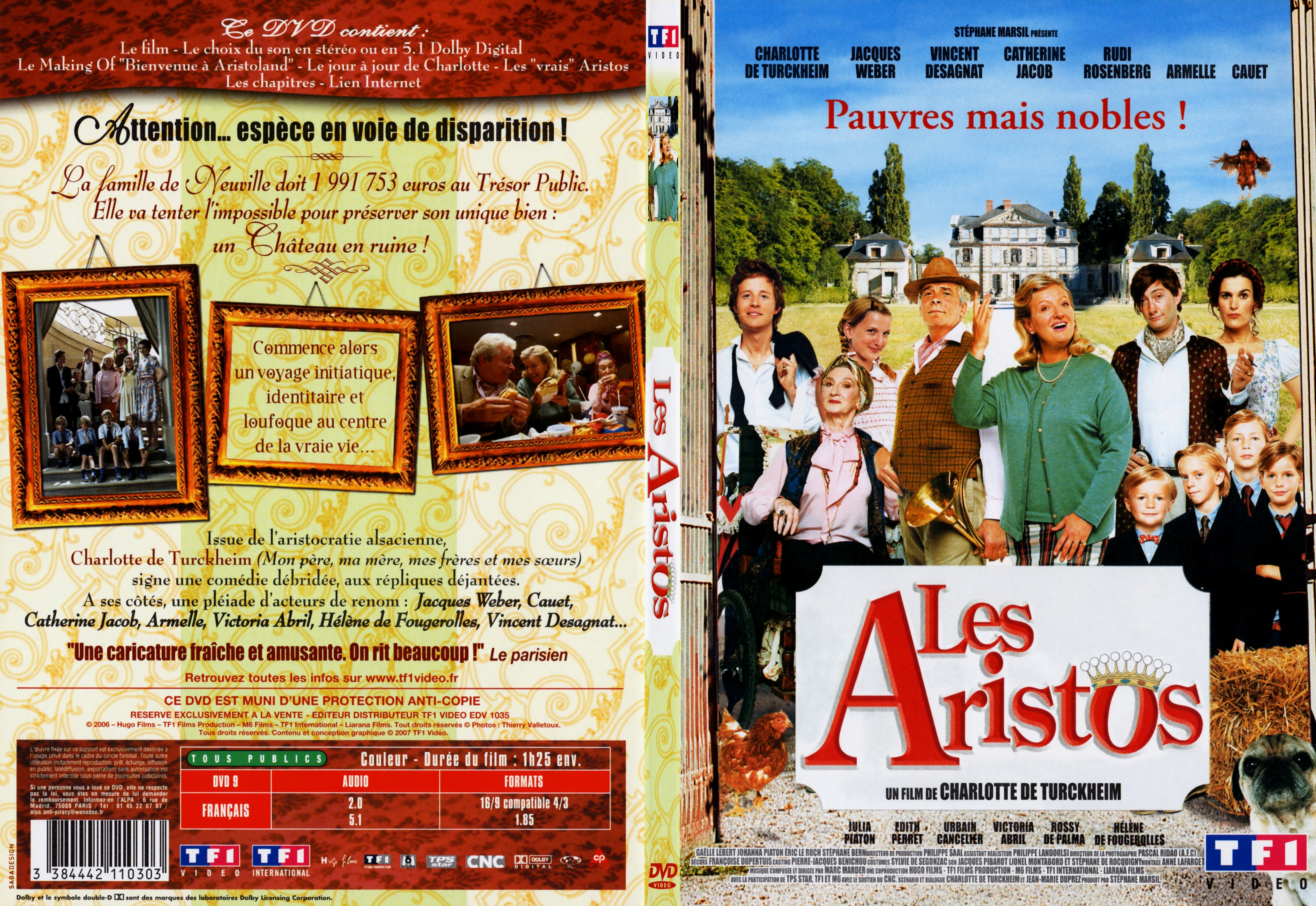 Jaquette DVD Les aristos - SLIM