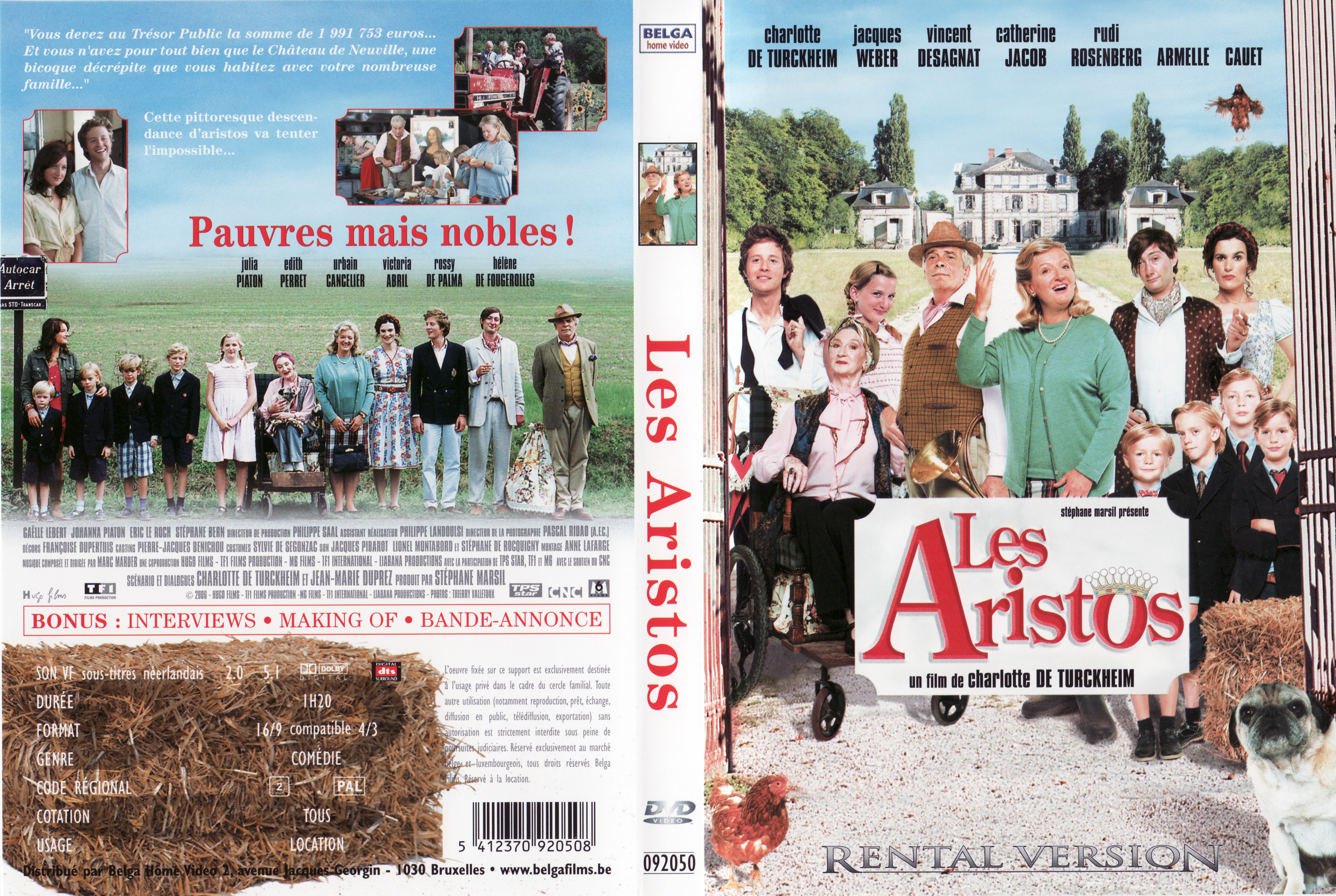 Jaquette DVD Les aristos v2