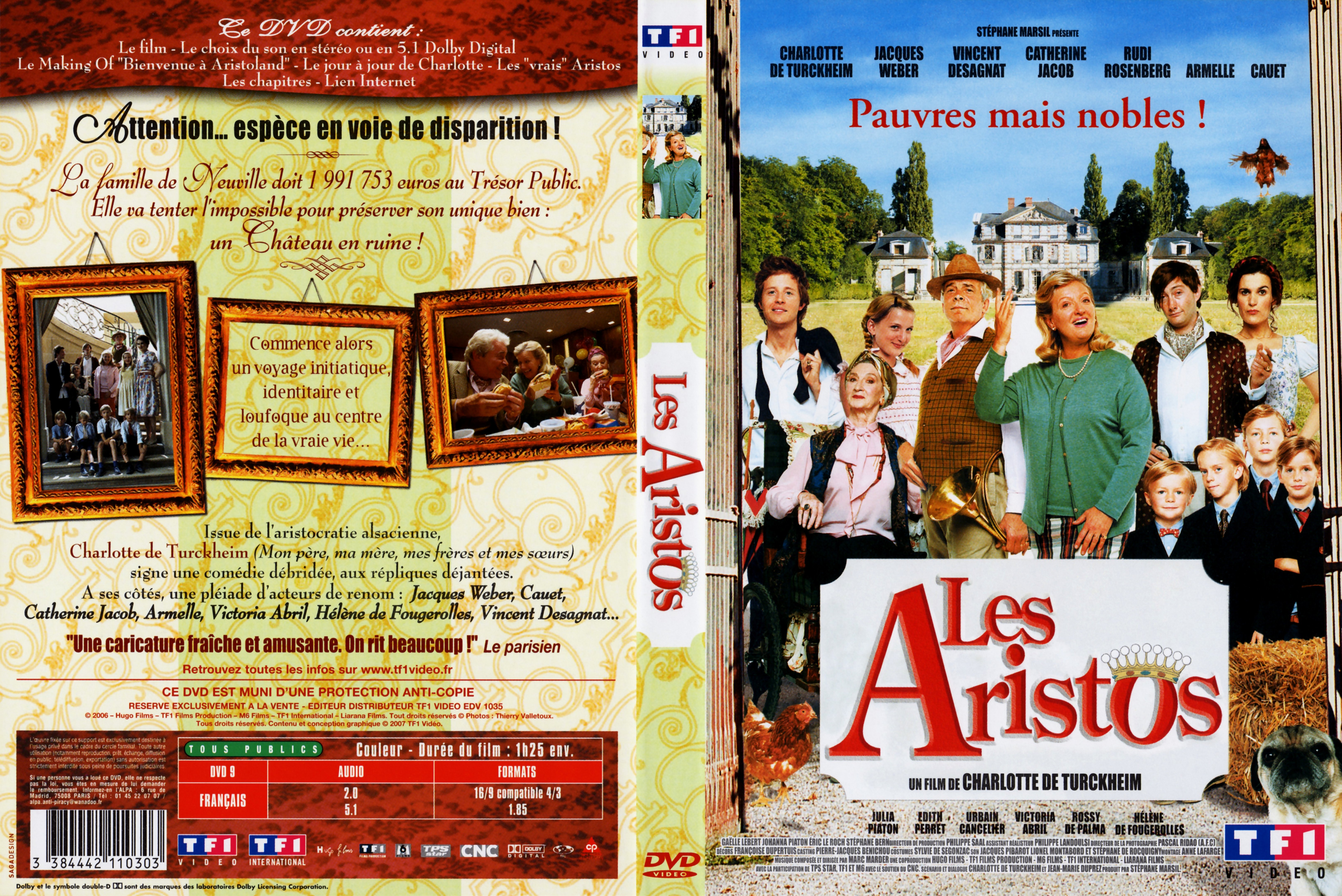Jaquette DVD Les aristos v3