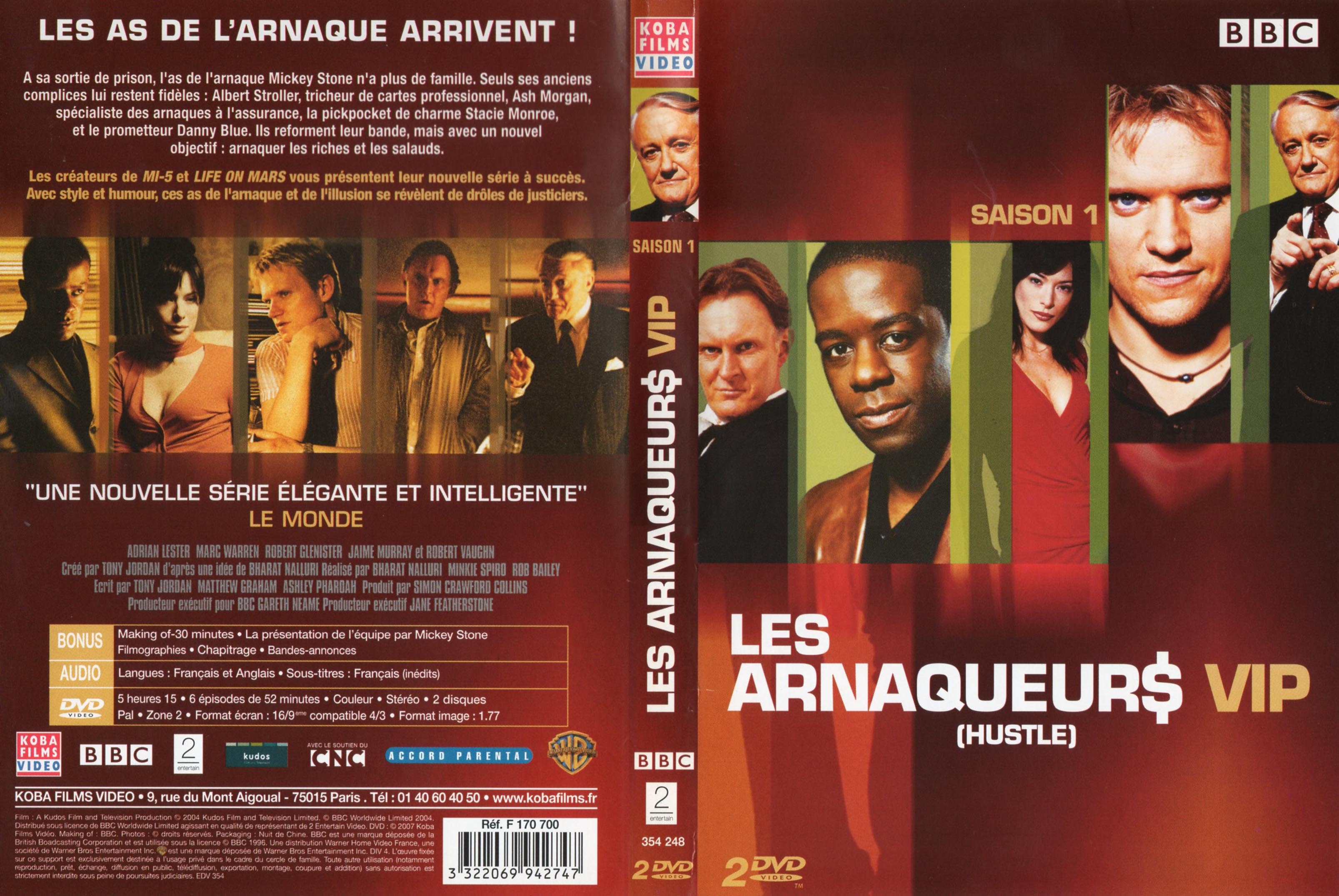 Jaquette DVD Les arnaqueurs VIP saison 1