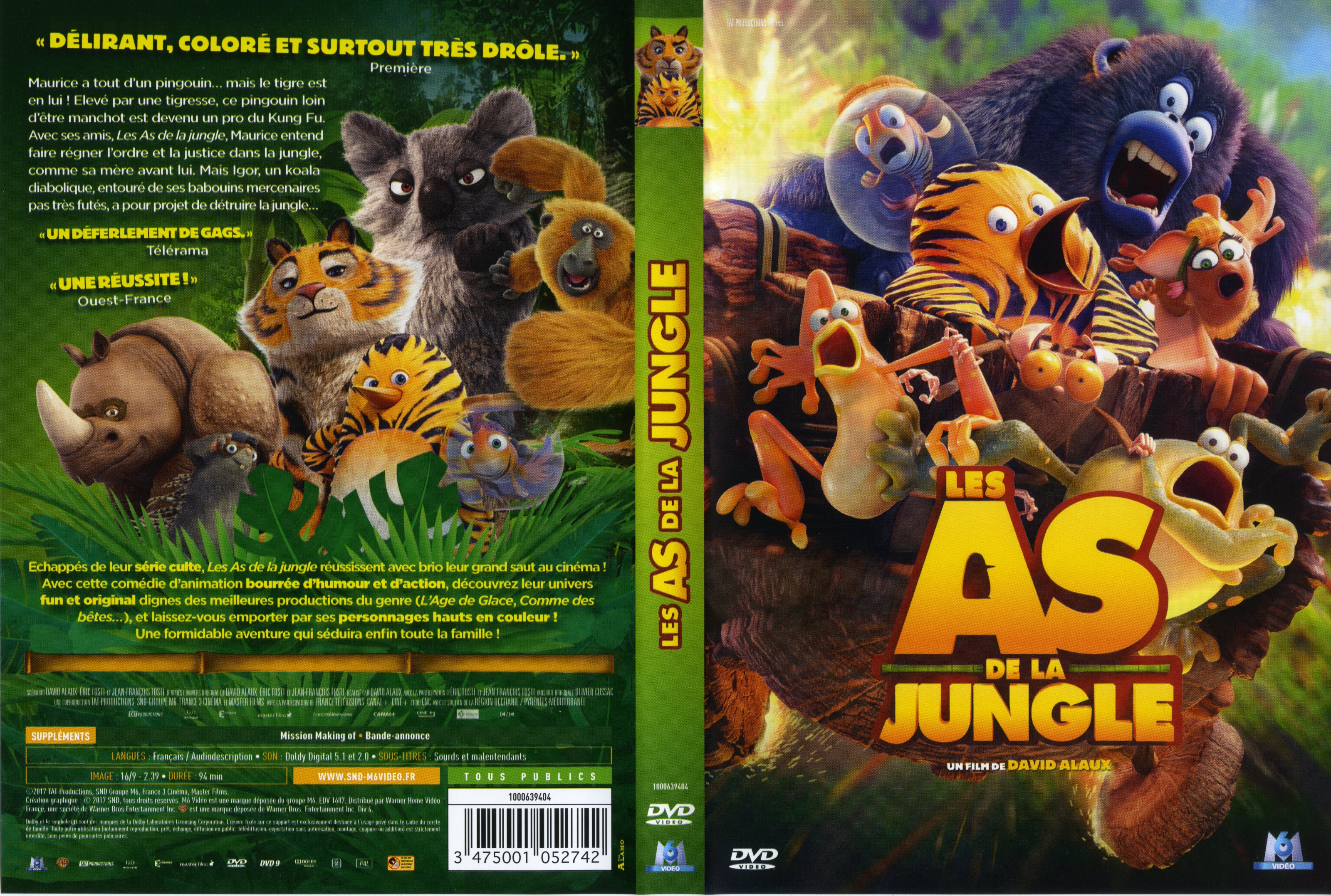 Jaquette DVD Les as de la jungle