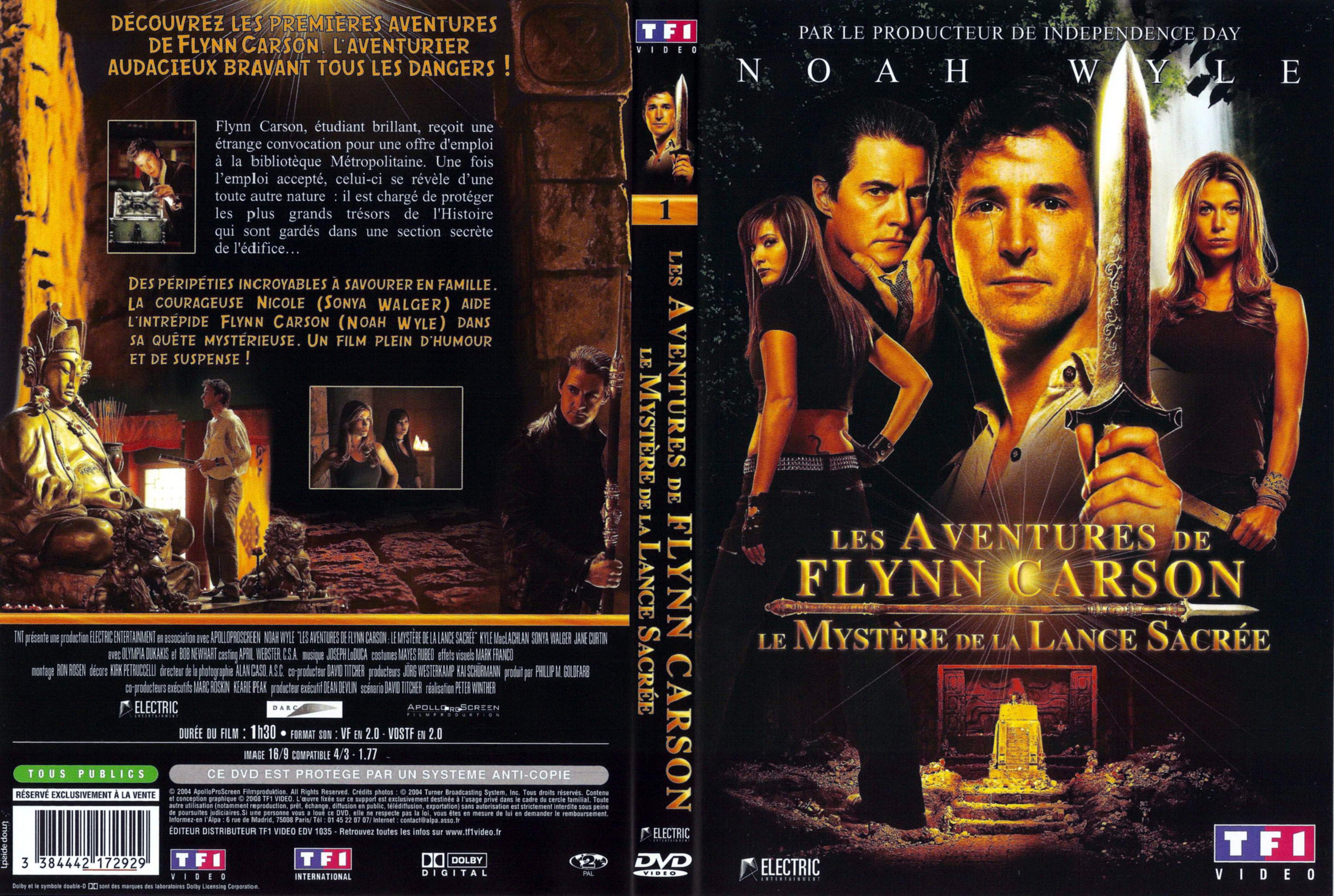 Jaquette DVD Les aventures de Flynn Carson - Le mystre de la lance sacre