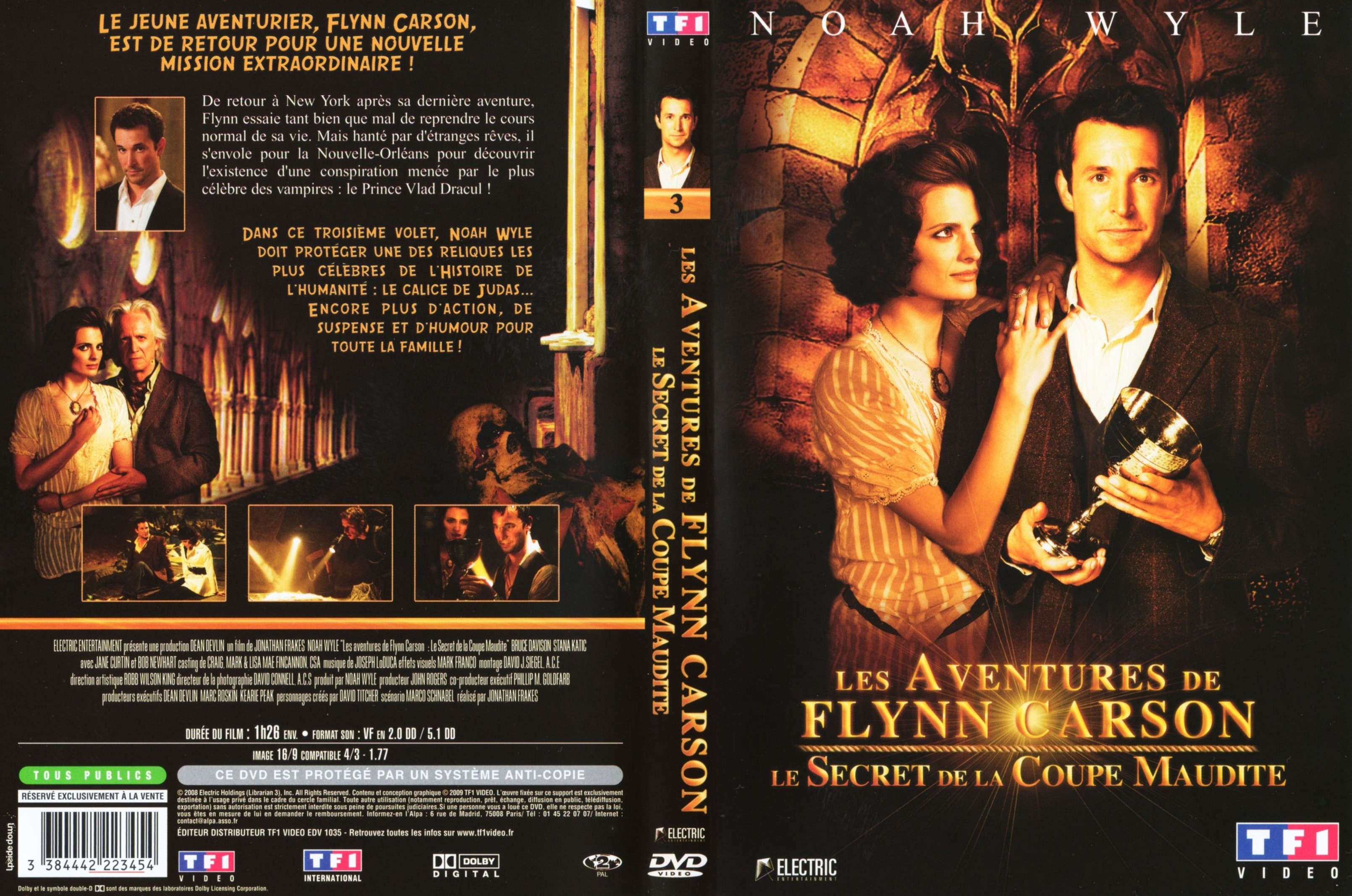 Jaquette DVD Les aventures de Flynn Carson - Le secret de la coupe maudite