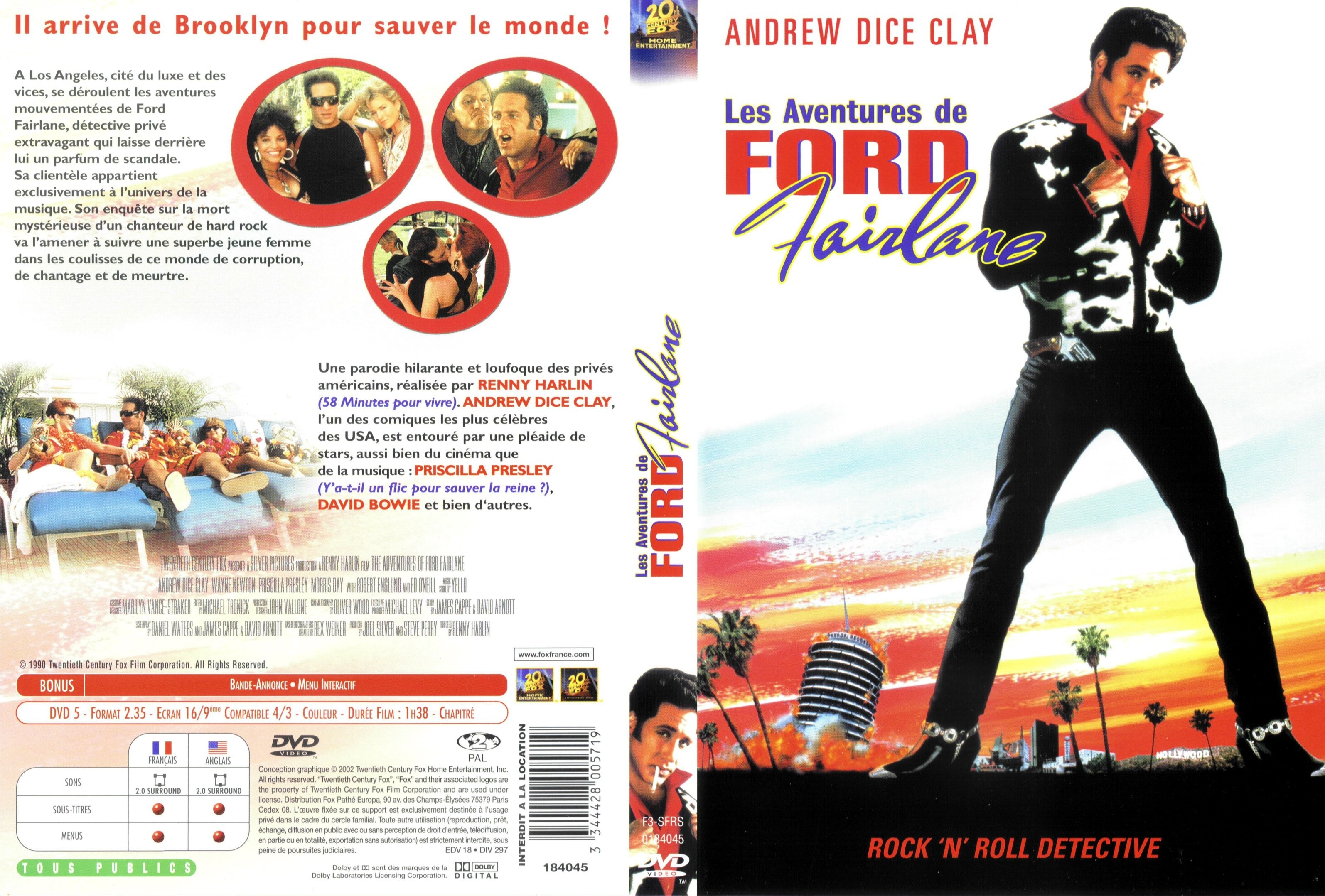 Jaquette DVD Les aventures de Ford Fairlane