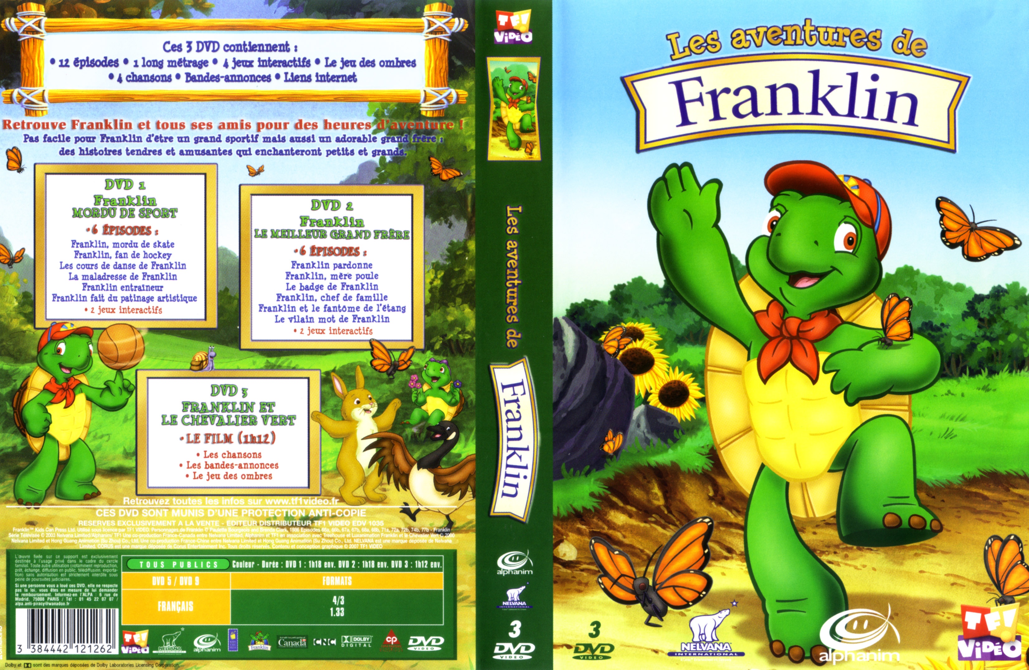 Jaquette DVD Les aventures de Franklin