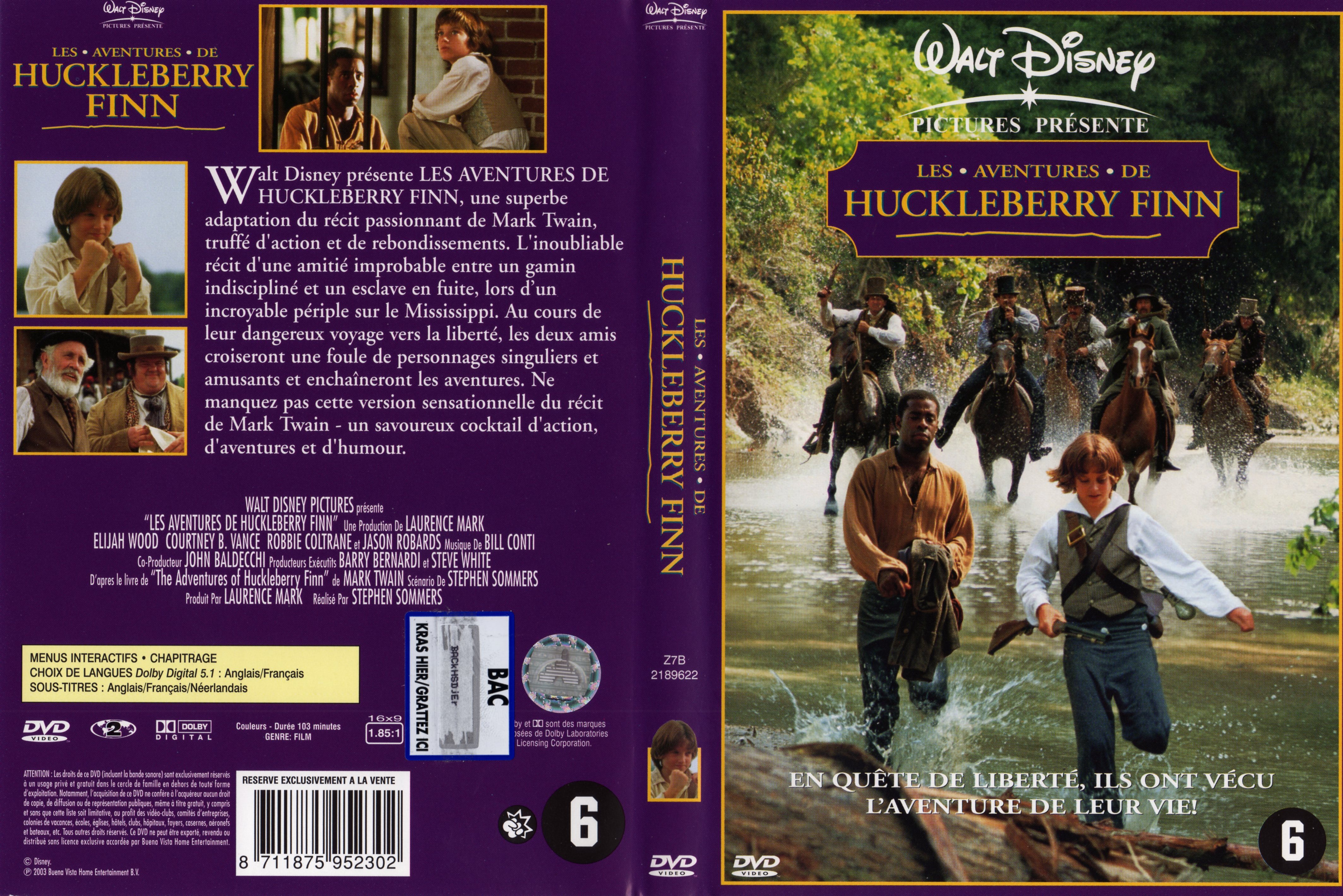 Jaquette DVD Les aventures de Huckleberry Finn