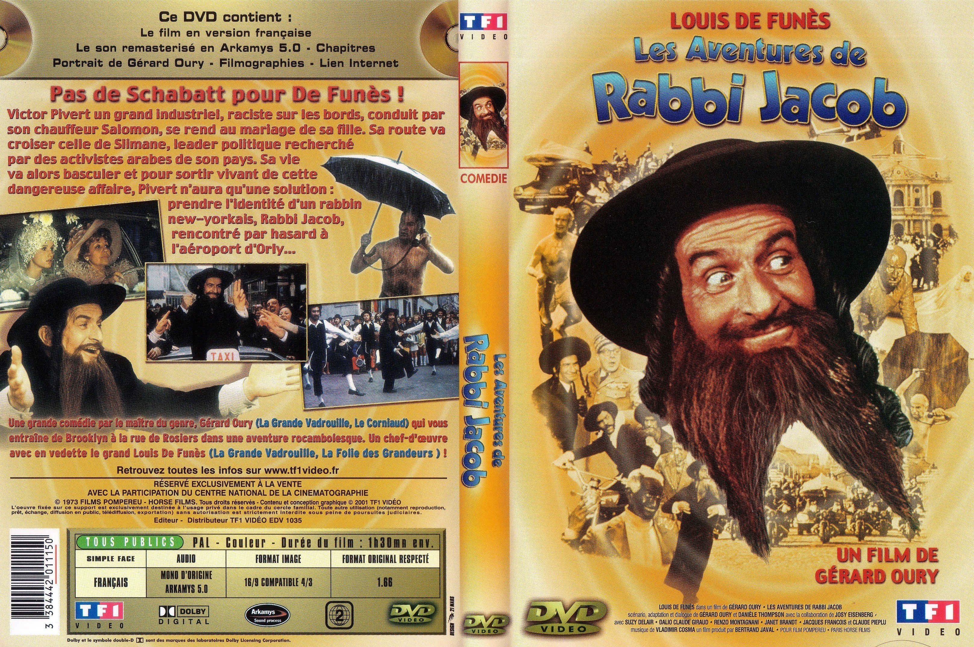 Jaquette DVD Les aventures de Rabbi Jacob