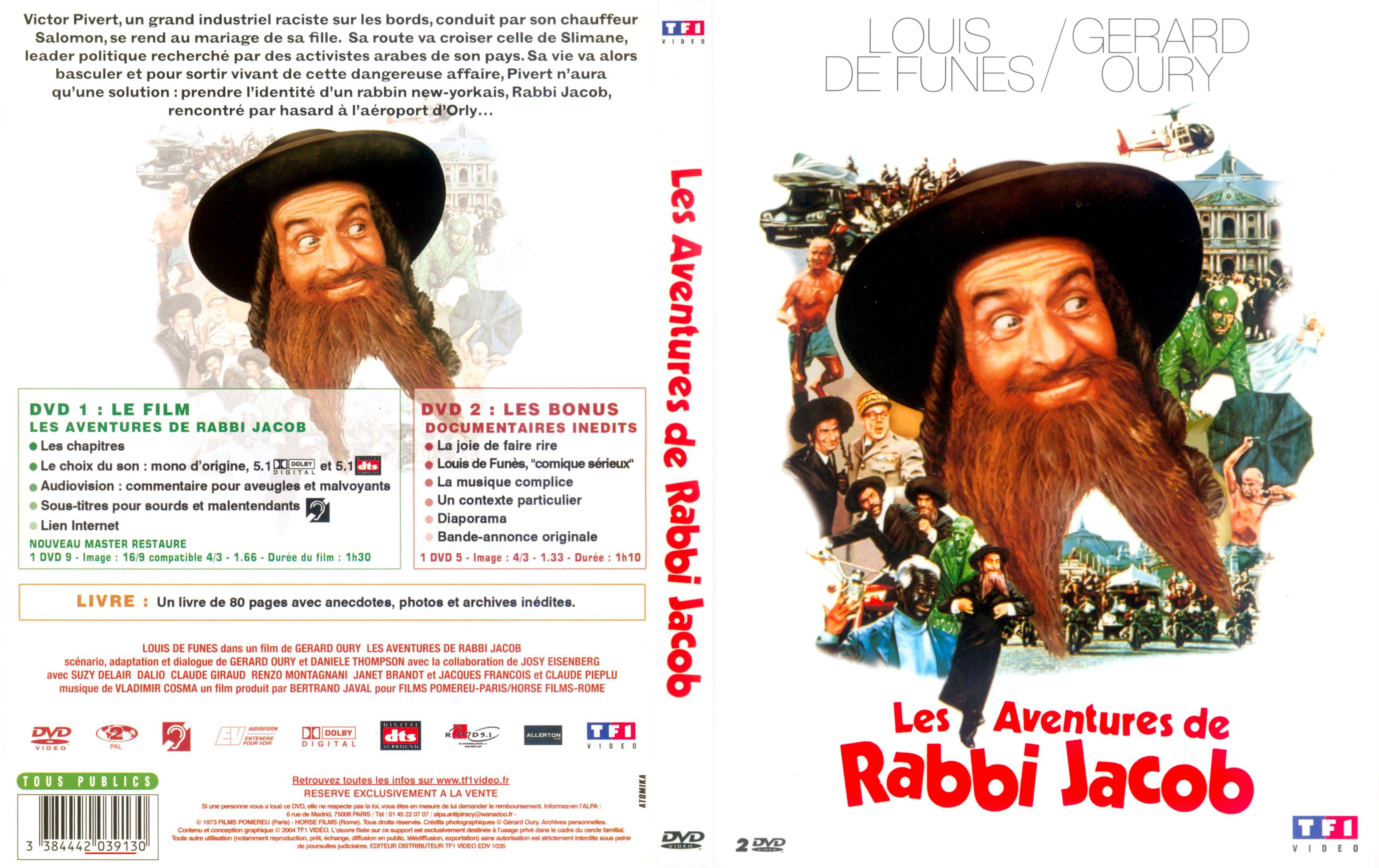 Jaquette DVD Les aventures de Rabbi Jacob v3