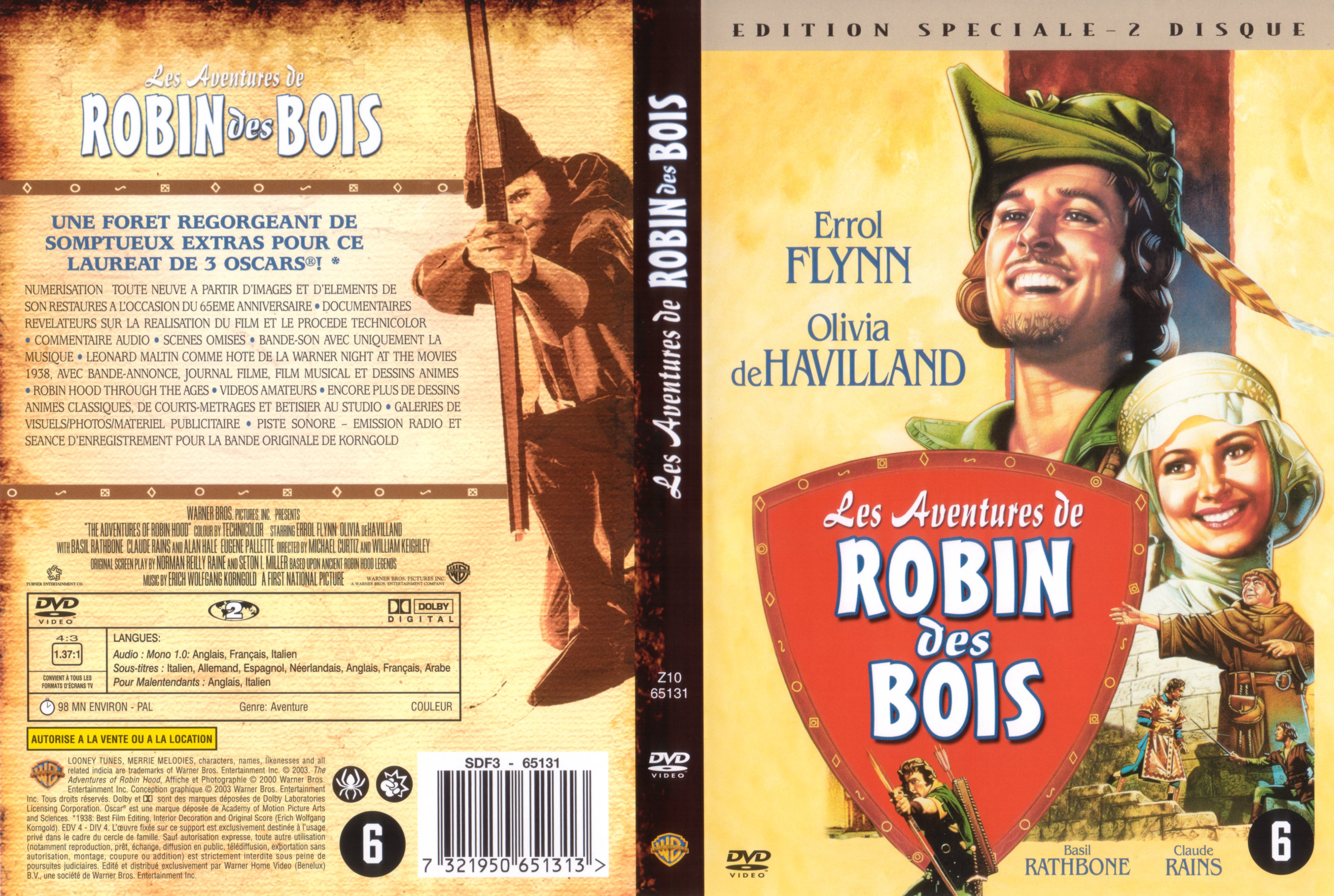 Jaquette DVD Les aventures de Robin des Bois