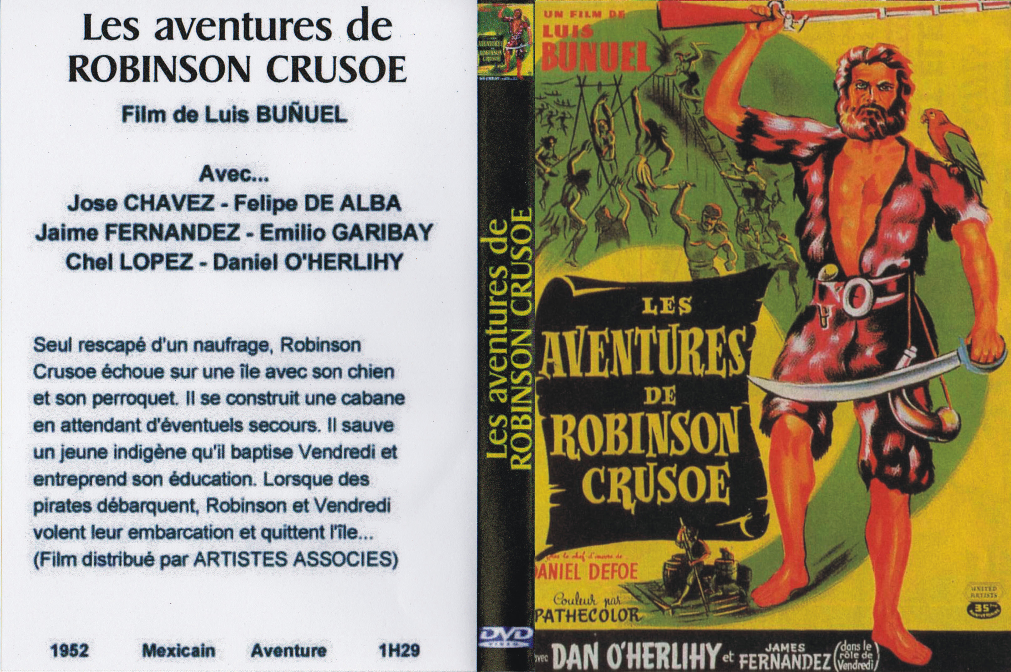 Jaquette DVD Les aventures de Robinson Crusoe custom