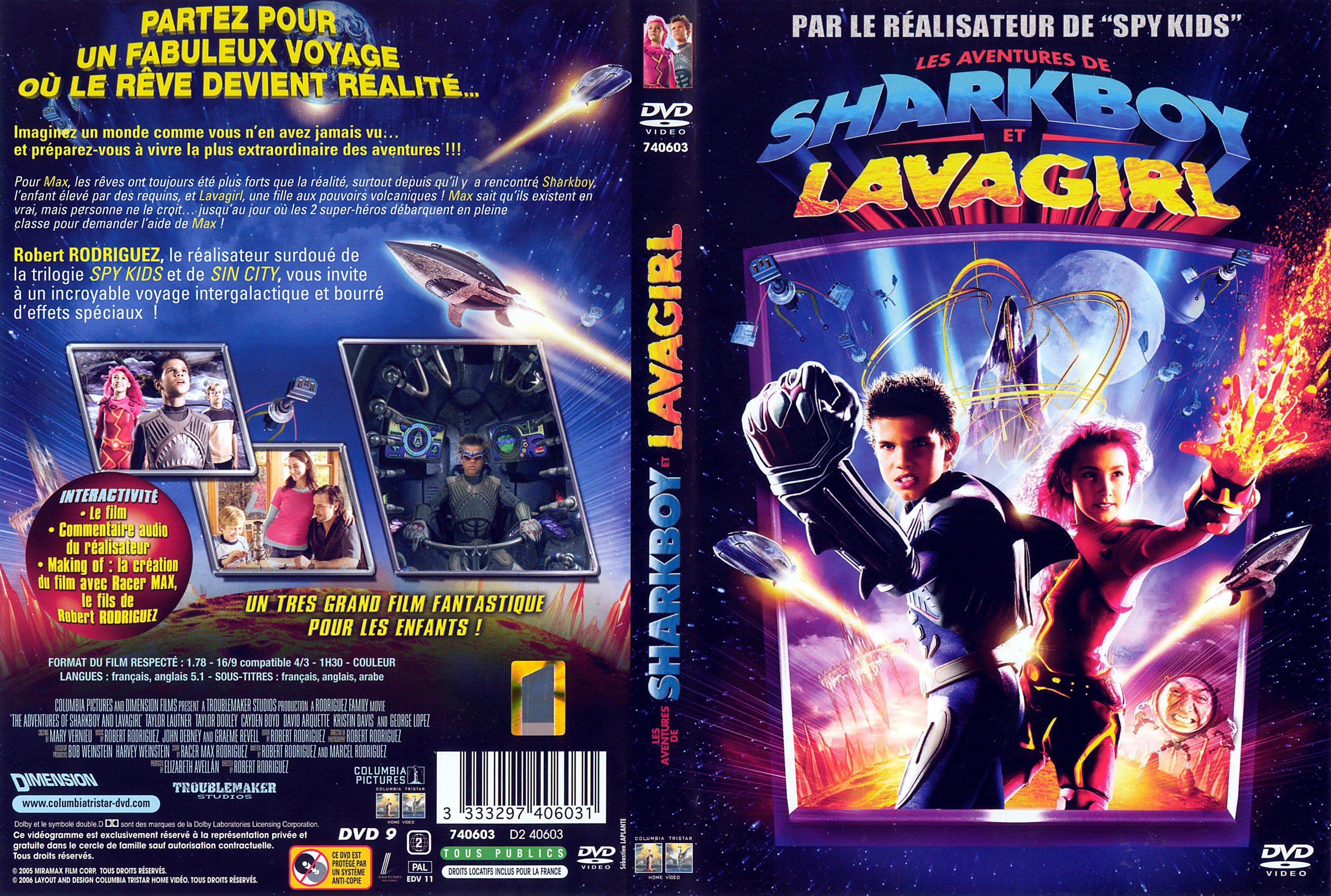 Jaquette DVD Les aventures de SharkBoy et LavaGirl