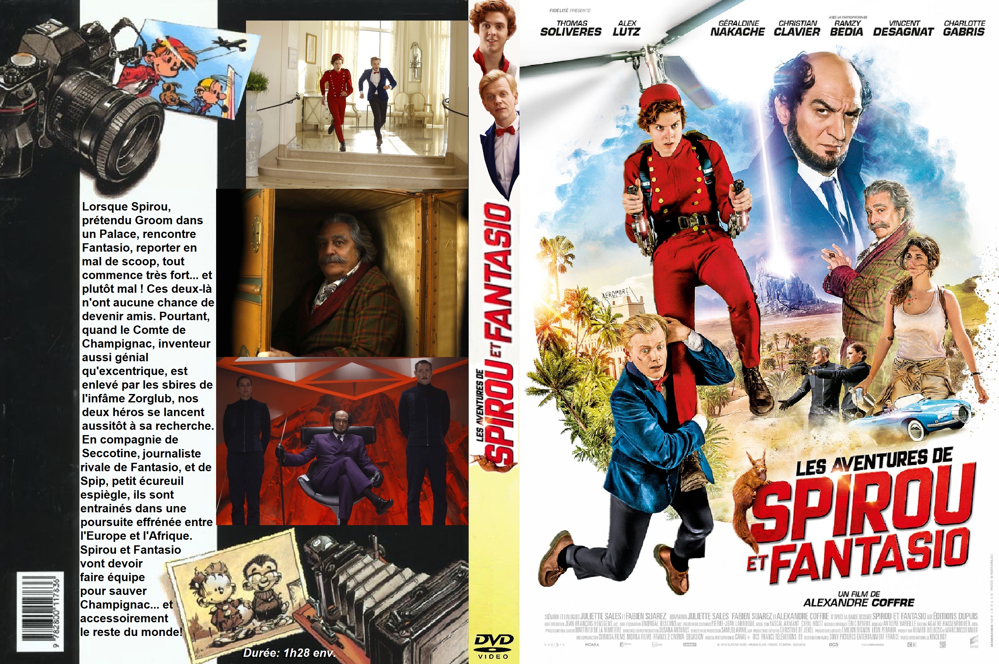 Jaquette DVD Les aventures de Spirou et Fantasio custom