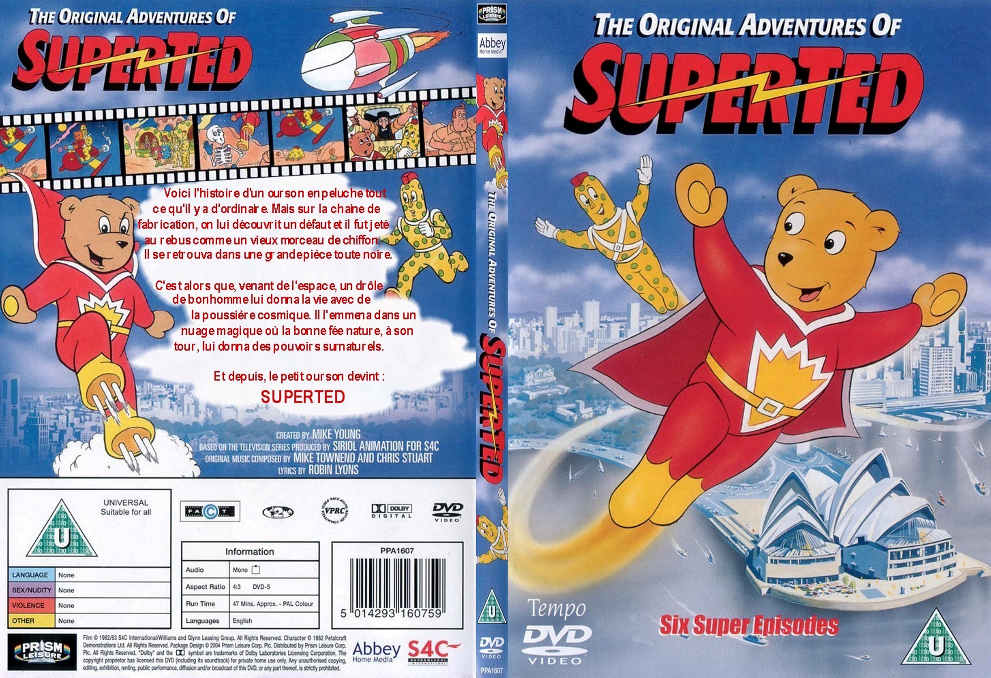 Jaquette DVD Les aventures de Superted custom - SLIM