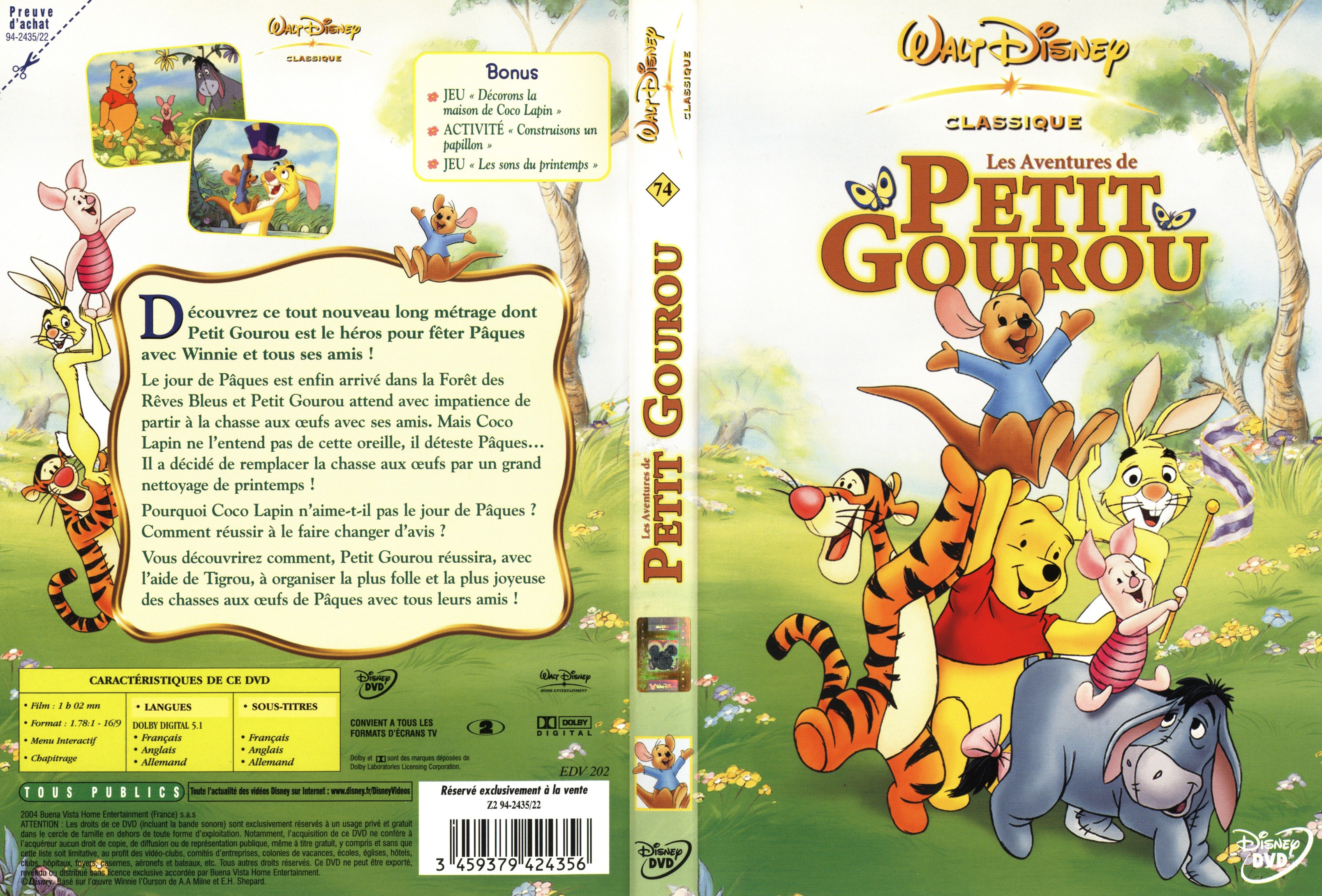 Jaquette DVD Les aventures de petit gourou