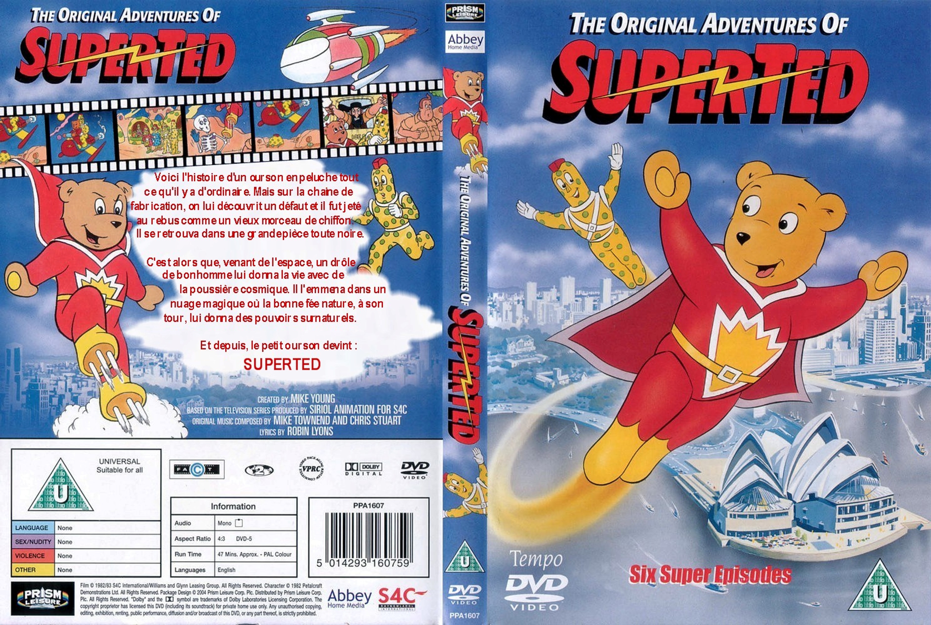 Jaquette DVD Les aventures de superted custom