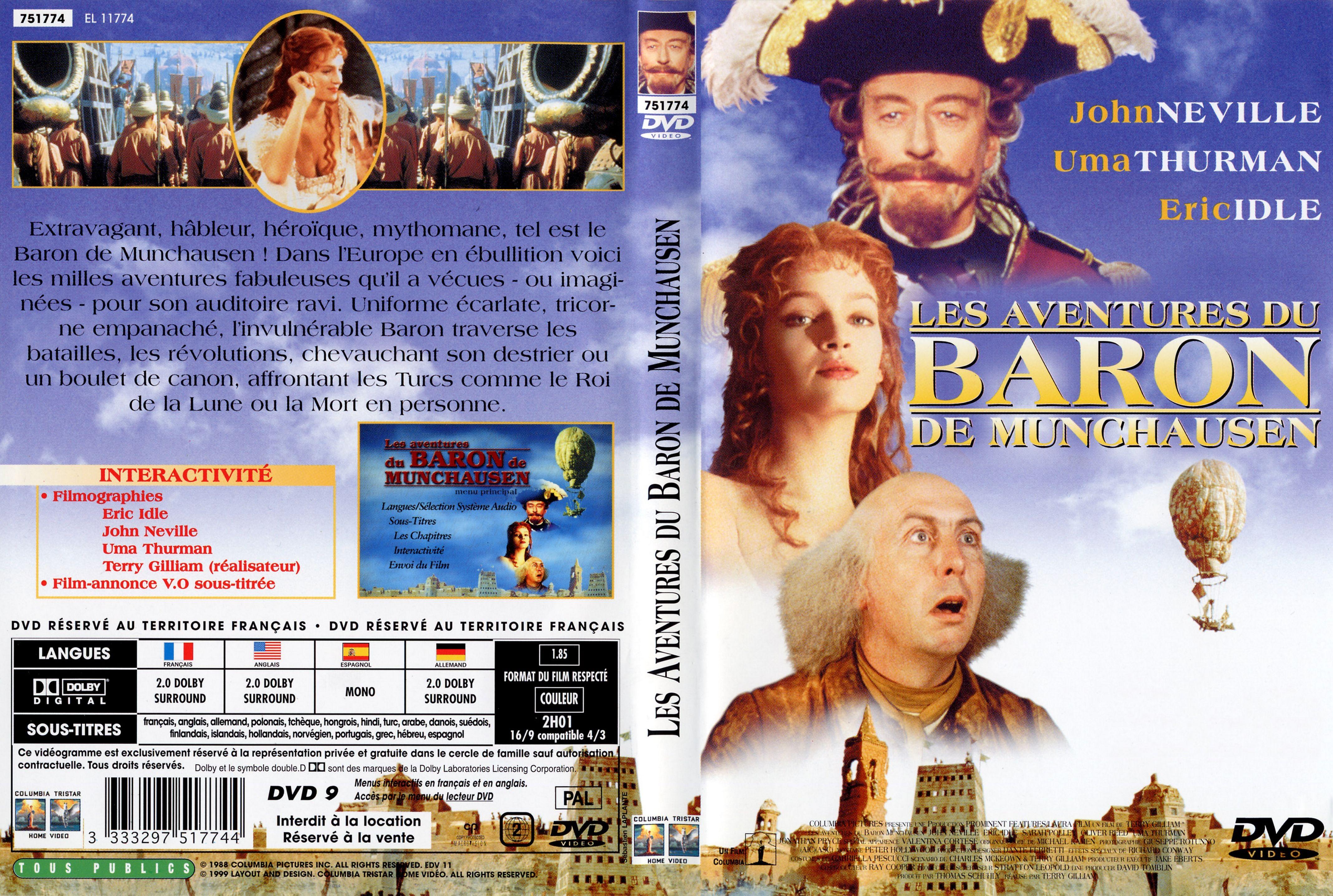 Jaquette DVD Les aventures du Baron De Munchausen