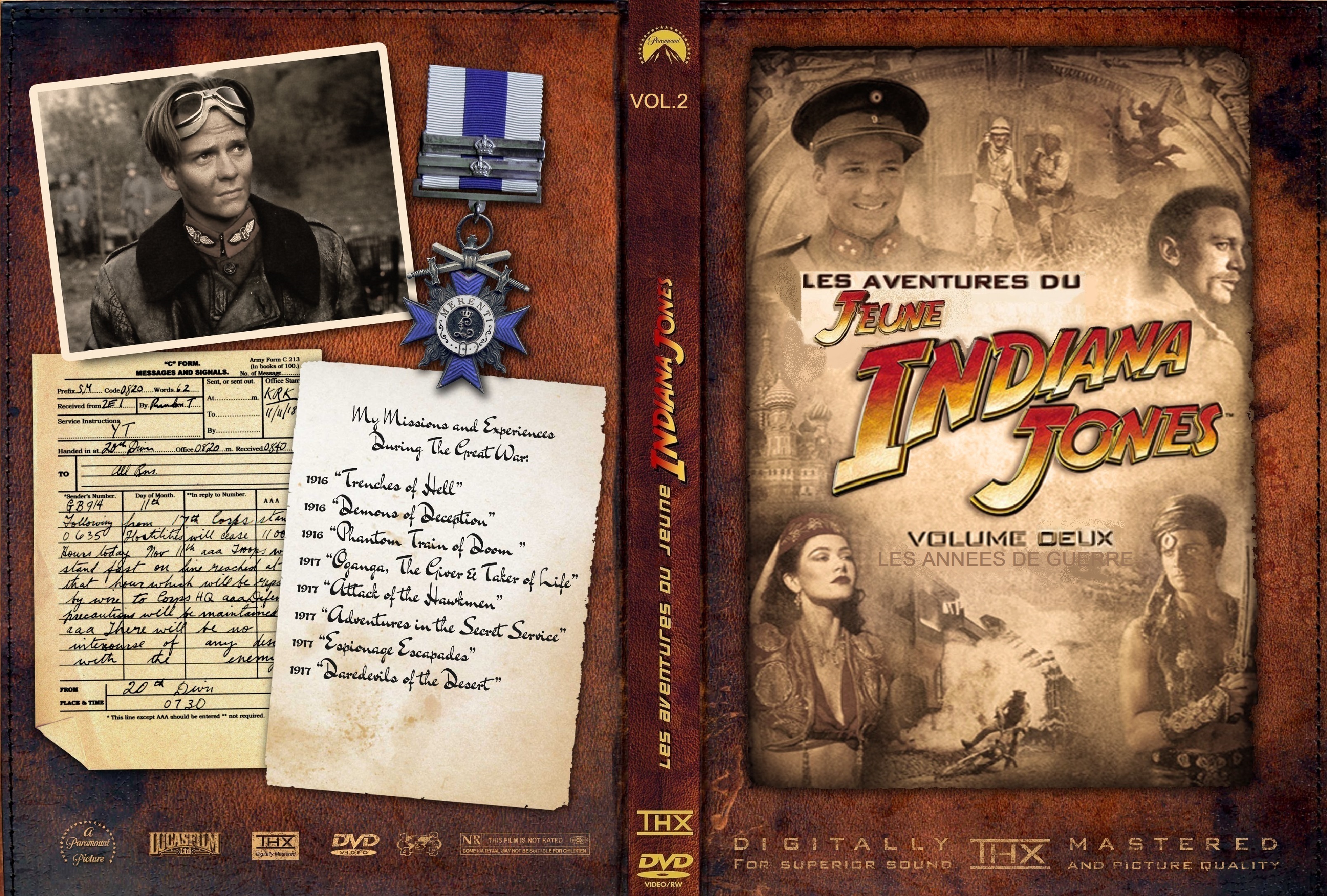 Jaquette DVD Les aventures du jeune Indiana Jones vol 2 custom