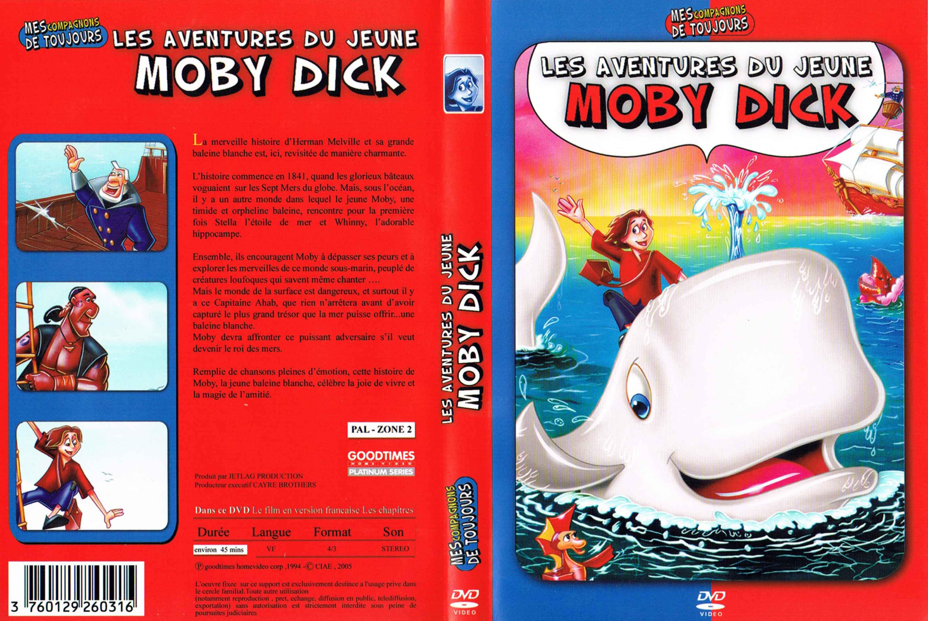 Jaquette DVD Les aventures du jeune Moby Dick