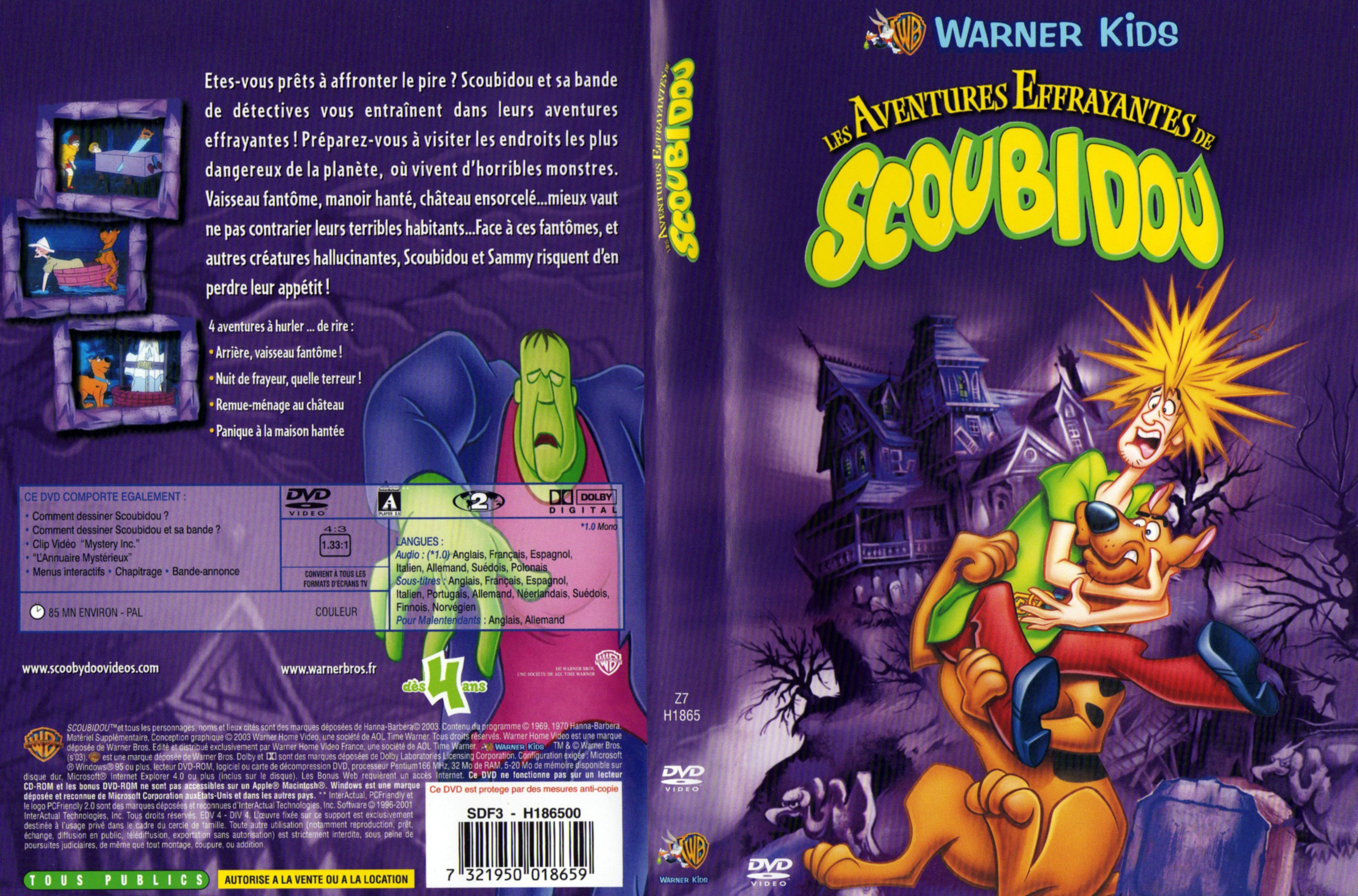 Jaquette DVD Les aventures effrayantes de Scoubidou